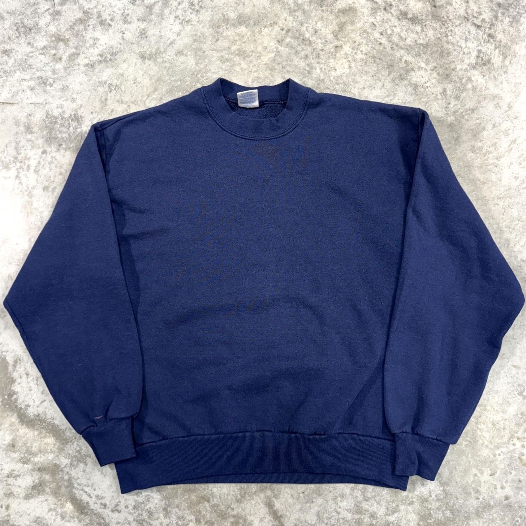Jerzees VINTAGE Jerzees Sweatshirt Mens L Crewneck 90s solid Blue Streetwear Essential Sweatshirt Pullover Mens Blue 90s Jerzees Shirt Size US L / EU 52-54 / 3 - 2 Thumbnail