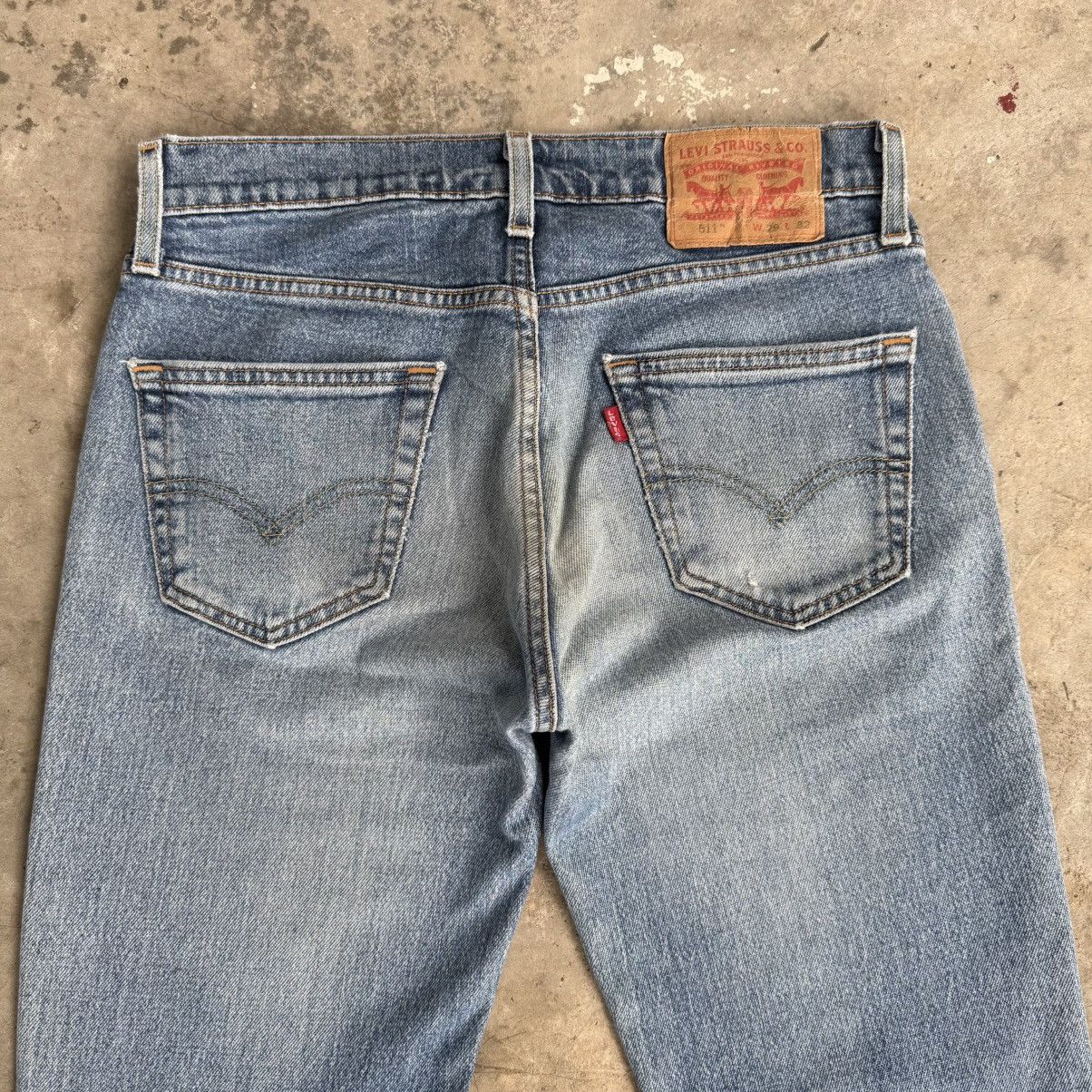 Levi's W30x30.5 Vintage Levi's 511 Faded Ripped Denim Jean Pants Size US 30 / EU 46 - 12 Thumbnail