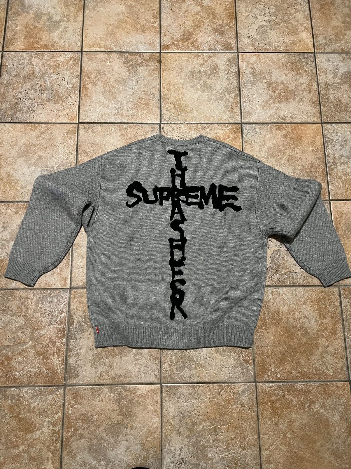 Supreme × Thrasher Supreme Trasher Sweater. Heather Grey XL Size US XL / EU 56 / 4 - 3 Thumbnail