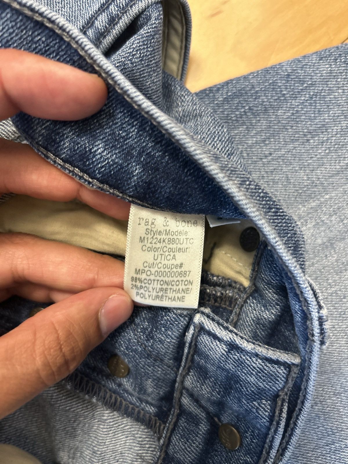 Rag & Bone Rag & Bone Fit 1 Extra Slim Jeans Size US 31 - 4 Thumbnail