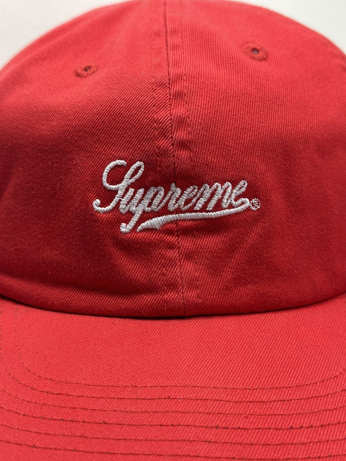 Supreme Supreme Side Pocket Script Logo 6-Panel Cap Hat Size ONE SIZE - 2 Thumbnail