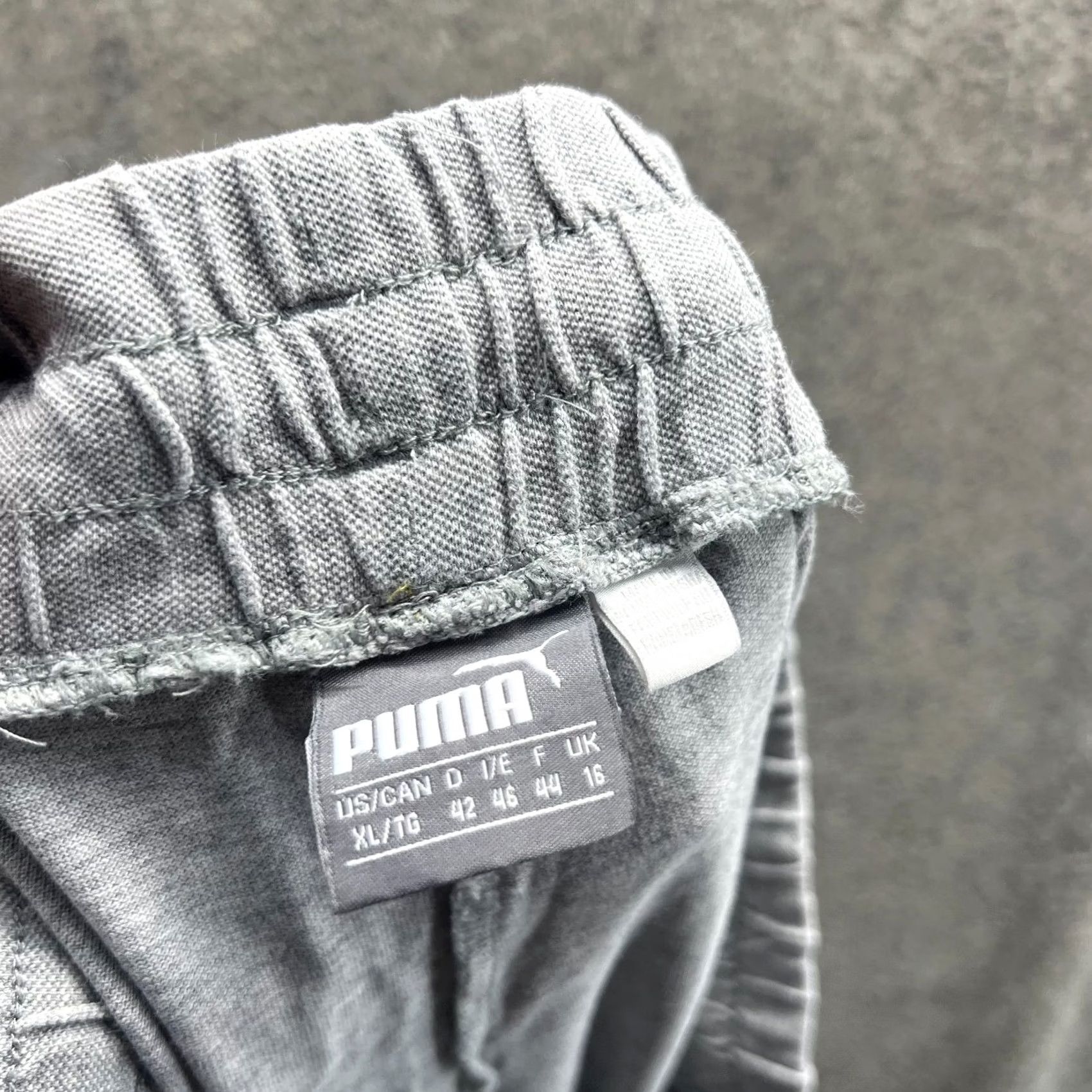 Puma Puma Jogger Pants Women XL Gray Tapered Leg Drawstring Waist Logo Gym Size 40" / US 18 - 6 Thumbnail