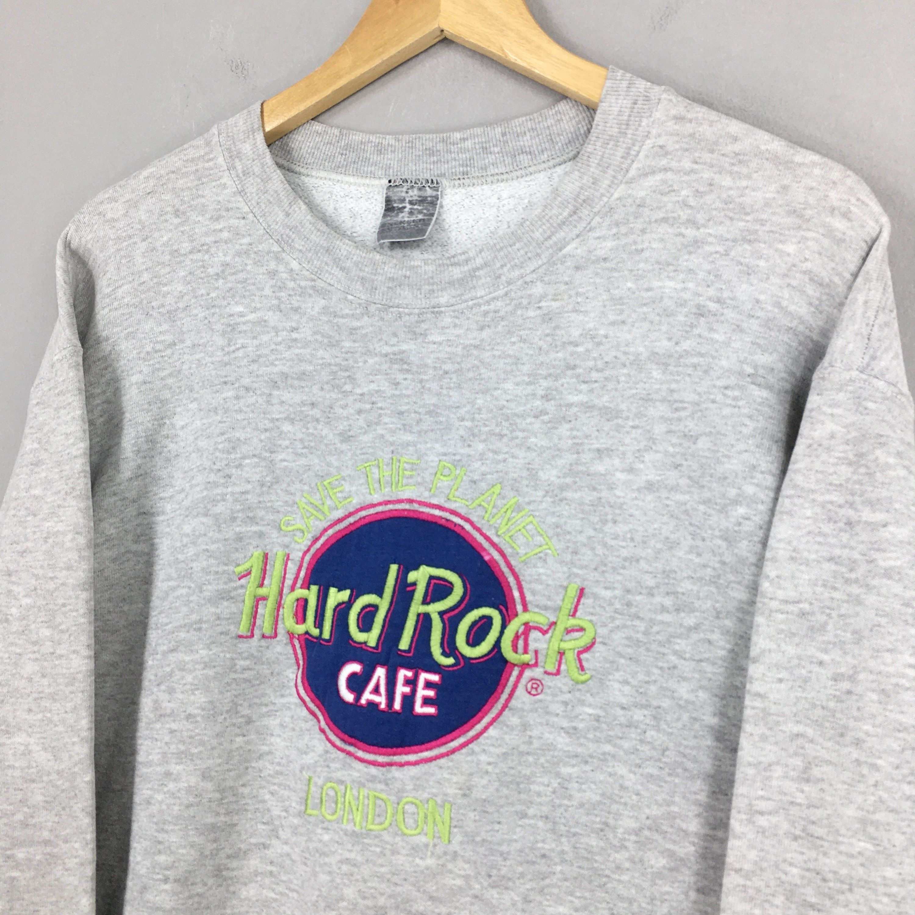 Hard Rock Cafe × Planet Hollywood × Vintage Vintage 90s Hard Rock Cafe London Sweatshirt Medium Size US M / EU 48-50 / 2 - 3 Thumbnail