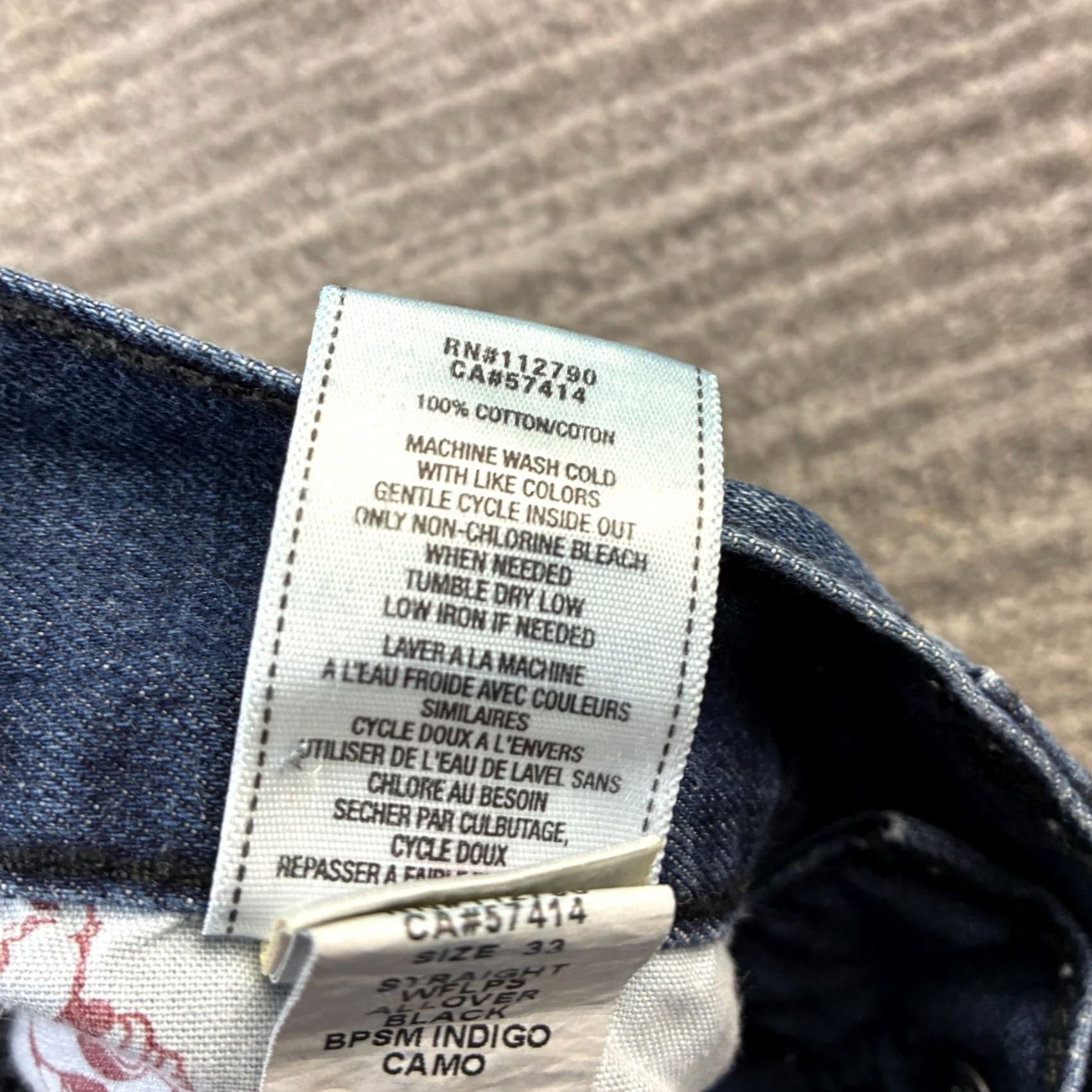 True Religion True Religion Jeans Mens 33x33 T Flap Camo Denim Shirt? Size US 33 - 6 Thumbnail