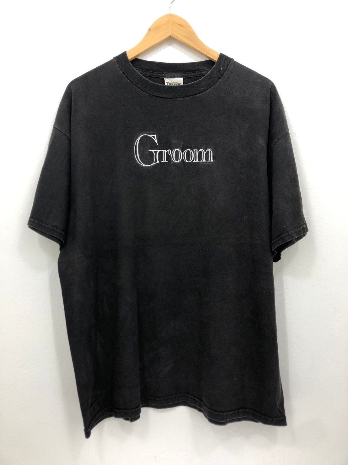Tultex × Vintage Vintage 90's Groom Embroidered shirt Tultex Label BN Size US XL / EU 56 / 4 - 2 Thumbnail