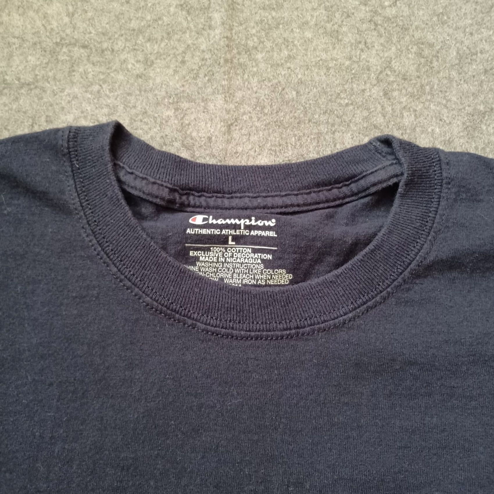 Champion Notre Dame Fighting Irish T Shirt Mens Large Blue Logo Spellout Short Sleeve Size US L / EU 52-54 / 3 - 6 Thumbnail