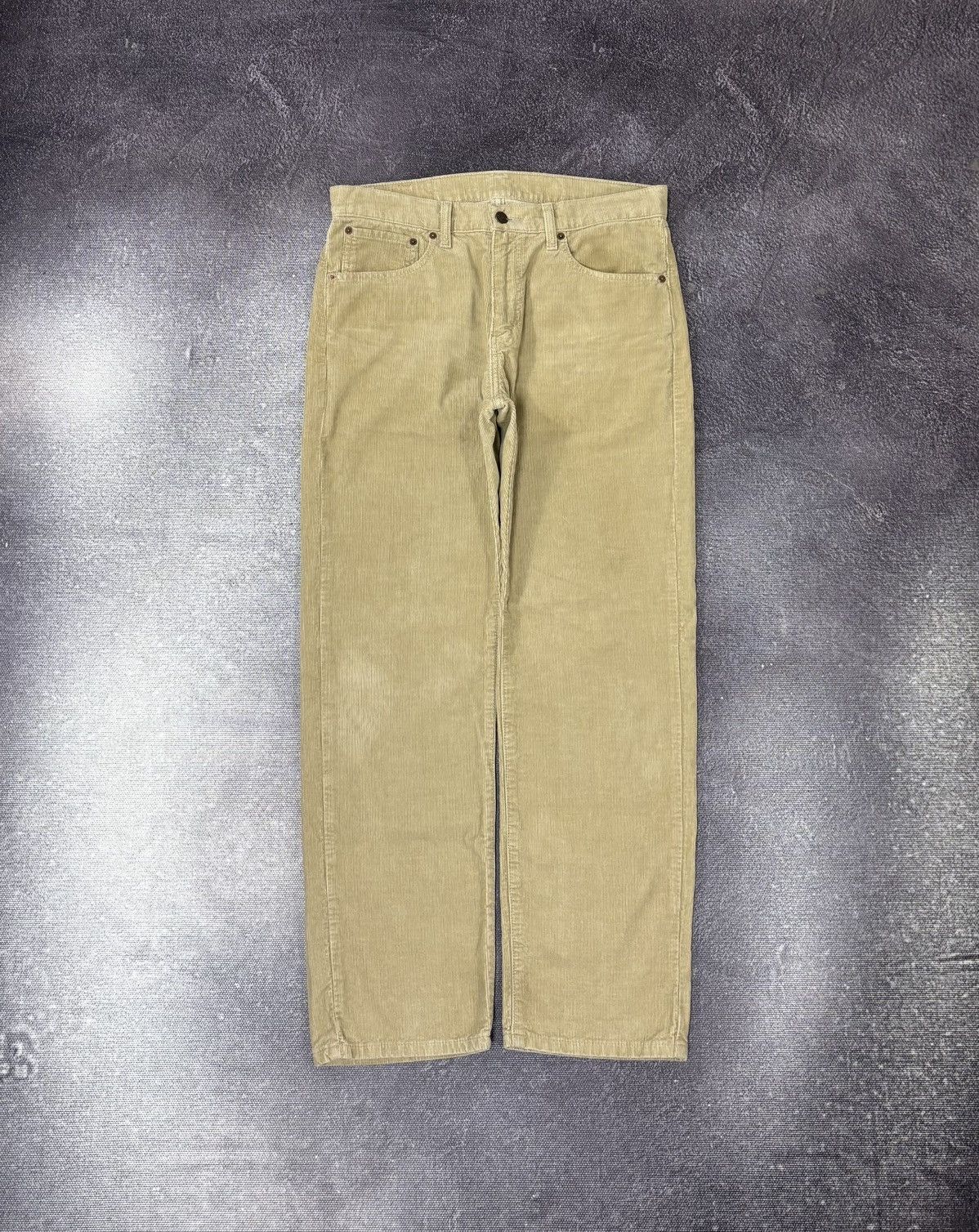 Levi's Vintage Levi’s 751 Men’s Beige Mustard Corduroy Baggy Pants Size US 32 / EU 48 - 2 Thumbnail