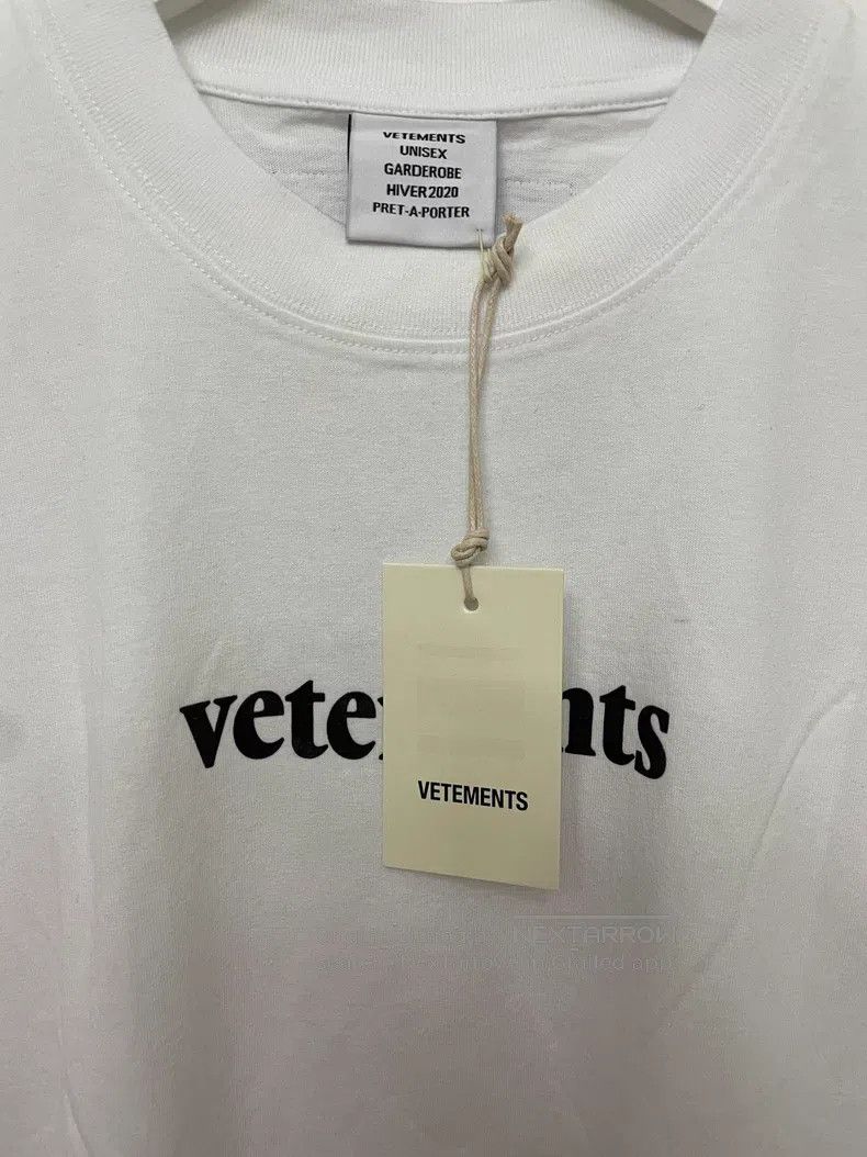 Vetements Vetements White Crew Neck Short Sleeve Size US S / EU 44-46 / 1 - 3 Thumbnail