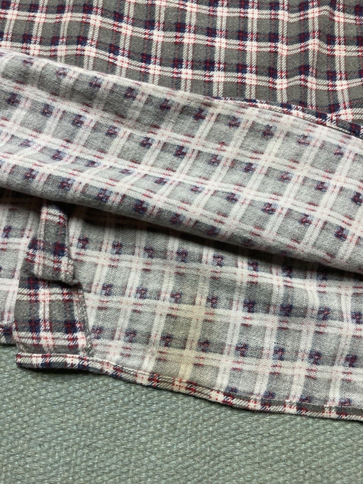 Vintage dickies flannel shirt distressed brushed cotton plaid large Size US L / EU 52-54 / 3 - 6 Thumbnail