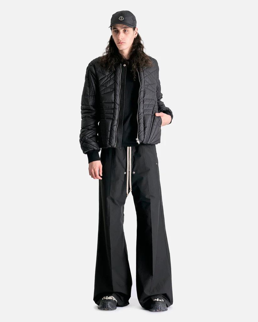 Rick Owens o1s1v1r1oon0825 Moncler Belas Wide Leg Trousers in Black Size US 32 / EU 48 - 4 Thumbnail