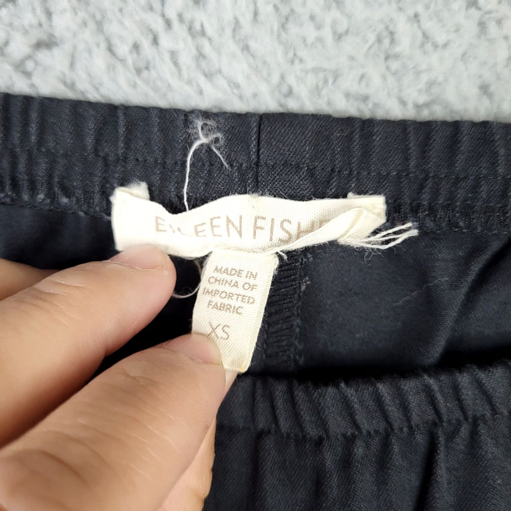 Eileen Fisher Eileen Fisher Women's black casual pants XS Regular Slim Cotton Spandex Pockets Casual Wear Mens Size 26" / US 2 / IT 38 - 5 Thumbnail