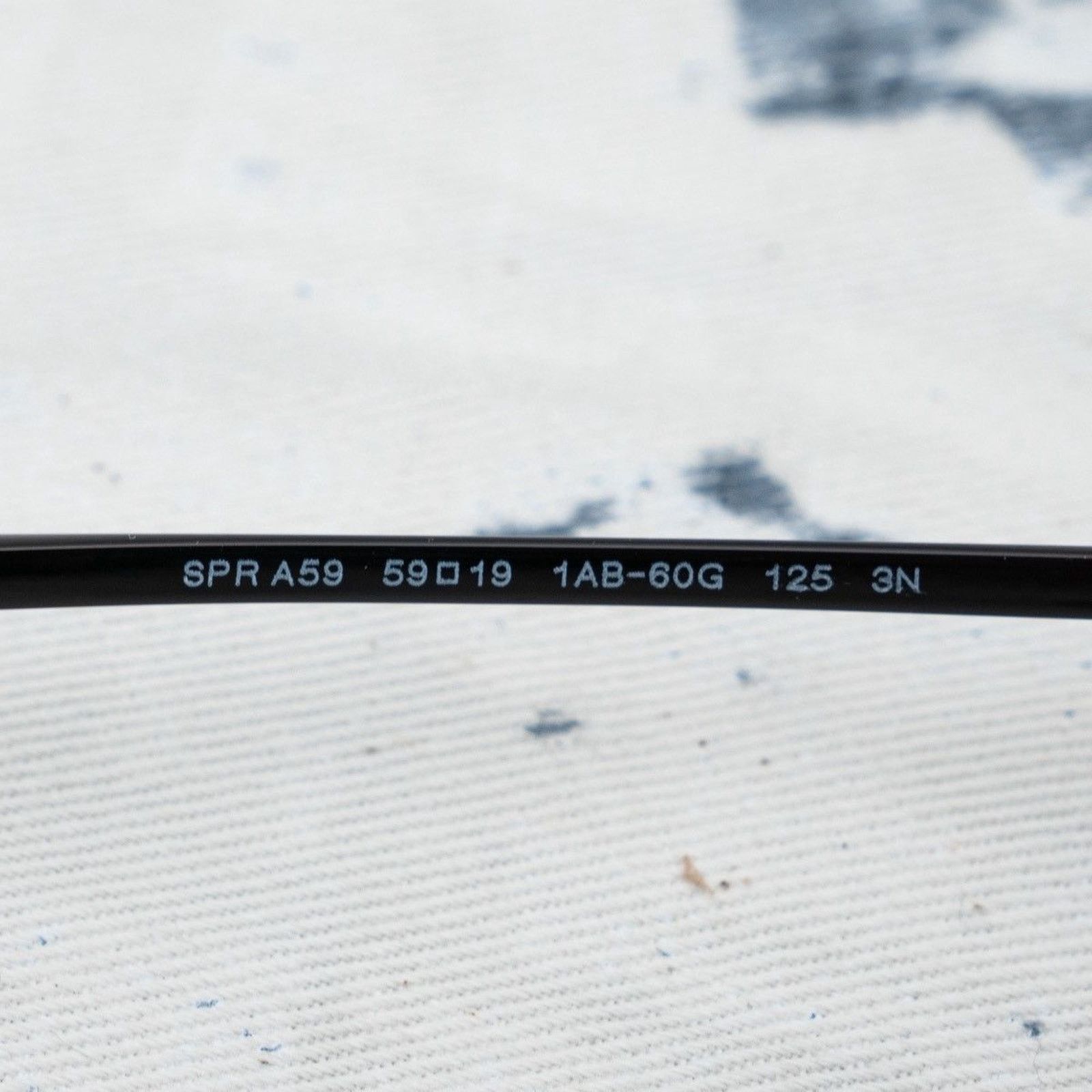 Vintage prada logo black mirrored aviator oval sunglasses