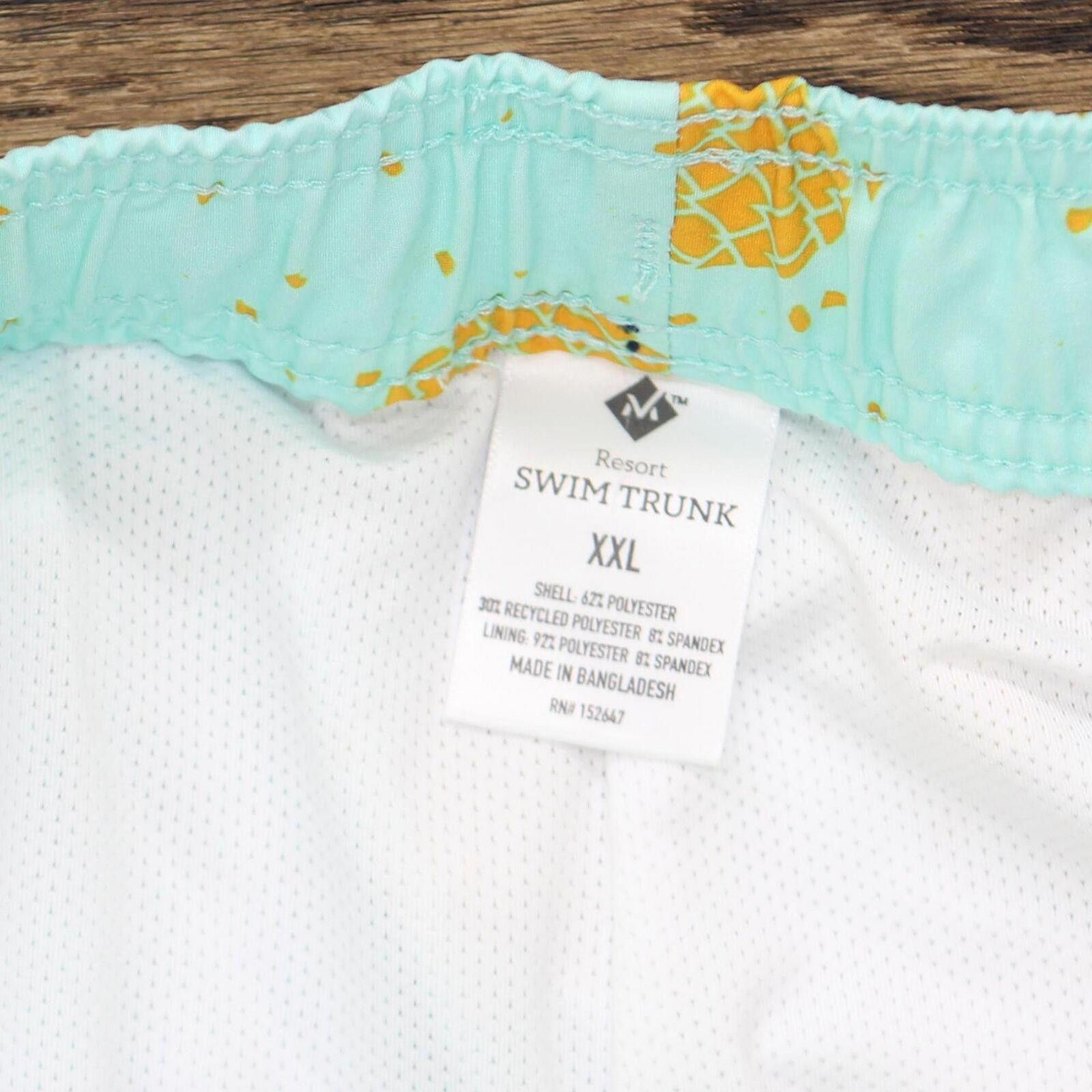 Other NWT Member´s Mark DSAE22221011 2XL Aqua Blue Pineapple Size US 40 / EU 56 - 4 Thumbnail