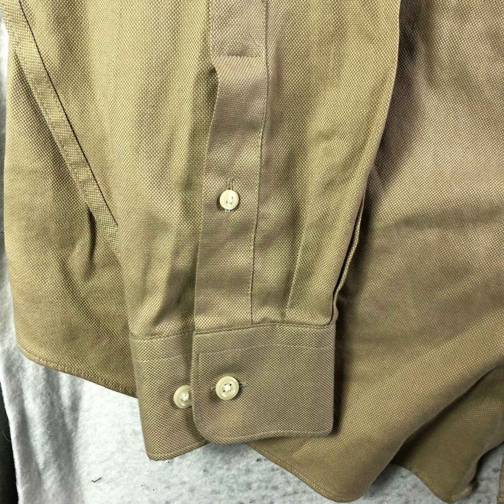 Joseph Joseph & Feiss International Mens 16.5 36/37 Brown Long Sleeve Button Up Shirt Size US XL / EU 56 / 4 - 2 Thumbnail