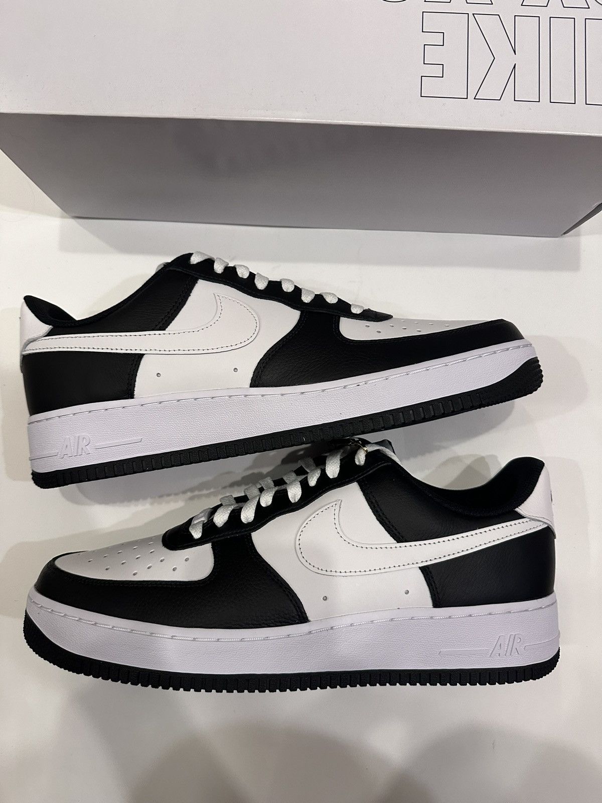 image of Nike By You Air Force 1 Anniversary Size 12.5 Shoes in Black, Men's
