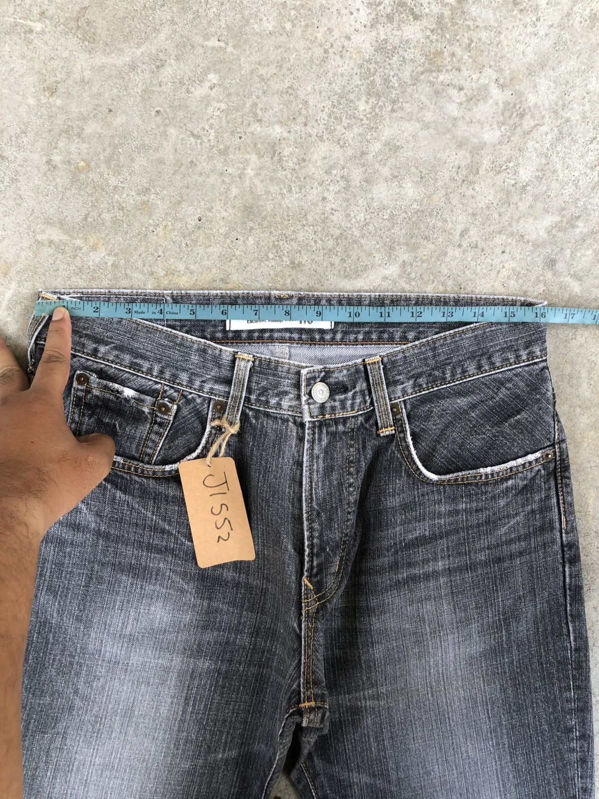 If Six Was Nine Japanese Edwin XU Flared Jeans Distressed Bootcut Size US 32 / EU 48 - 22 Thumbnail