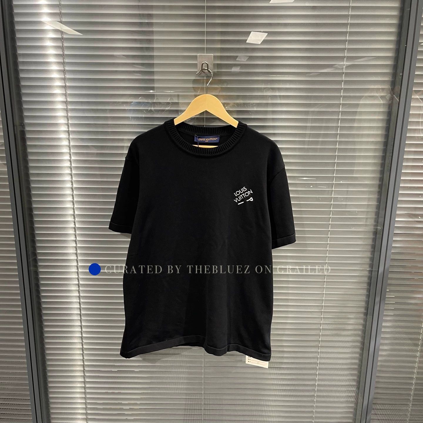 Louis Vuitton Black Short Sleeve Knit Sweater in XL Size US XL / EU 56 / 4 - 1 Thumbnail