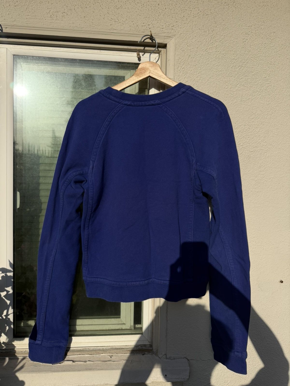 Haider Ackermann Haider Ackermann Indigo Cropped Sweatshirt Size US XXS / EU 40 - 3 Thumbnail
