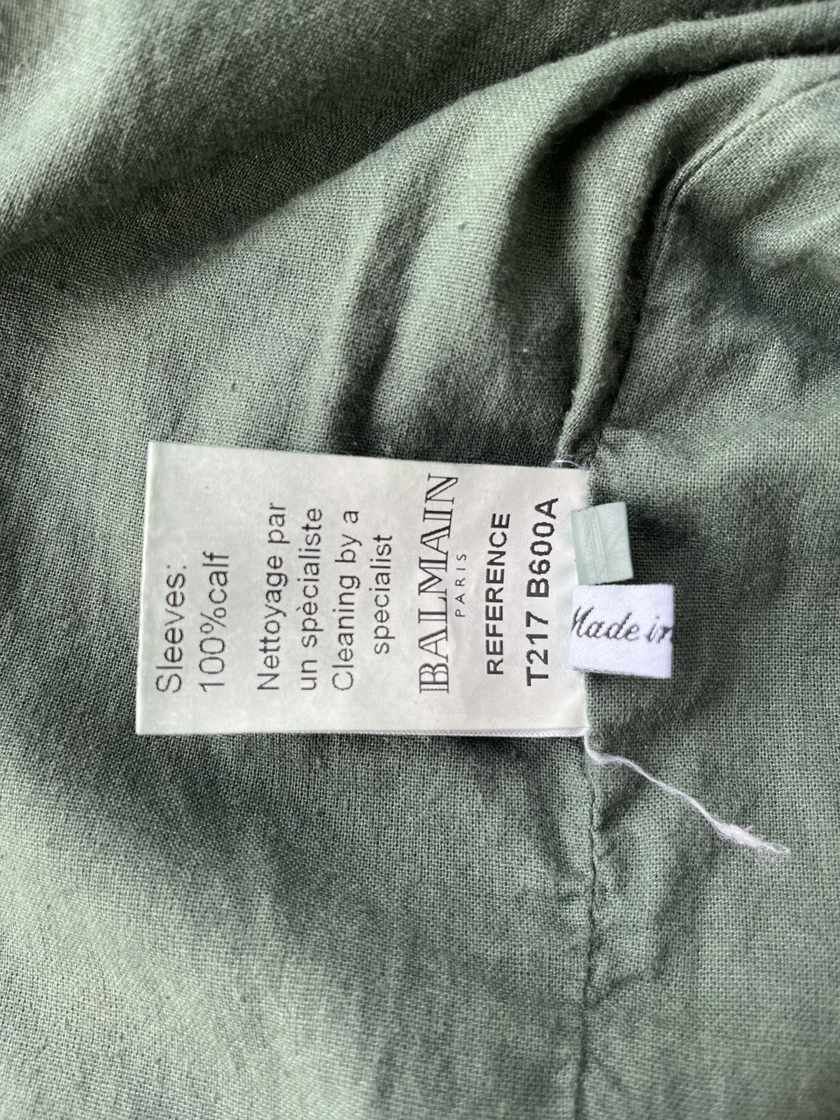 Balmain Rare Balmain Military Green Teddy Bomber chirtophe decarnin Size US M / EU 48-50 / 2 - 13 Thumbnail
