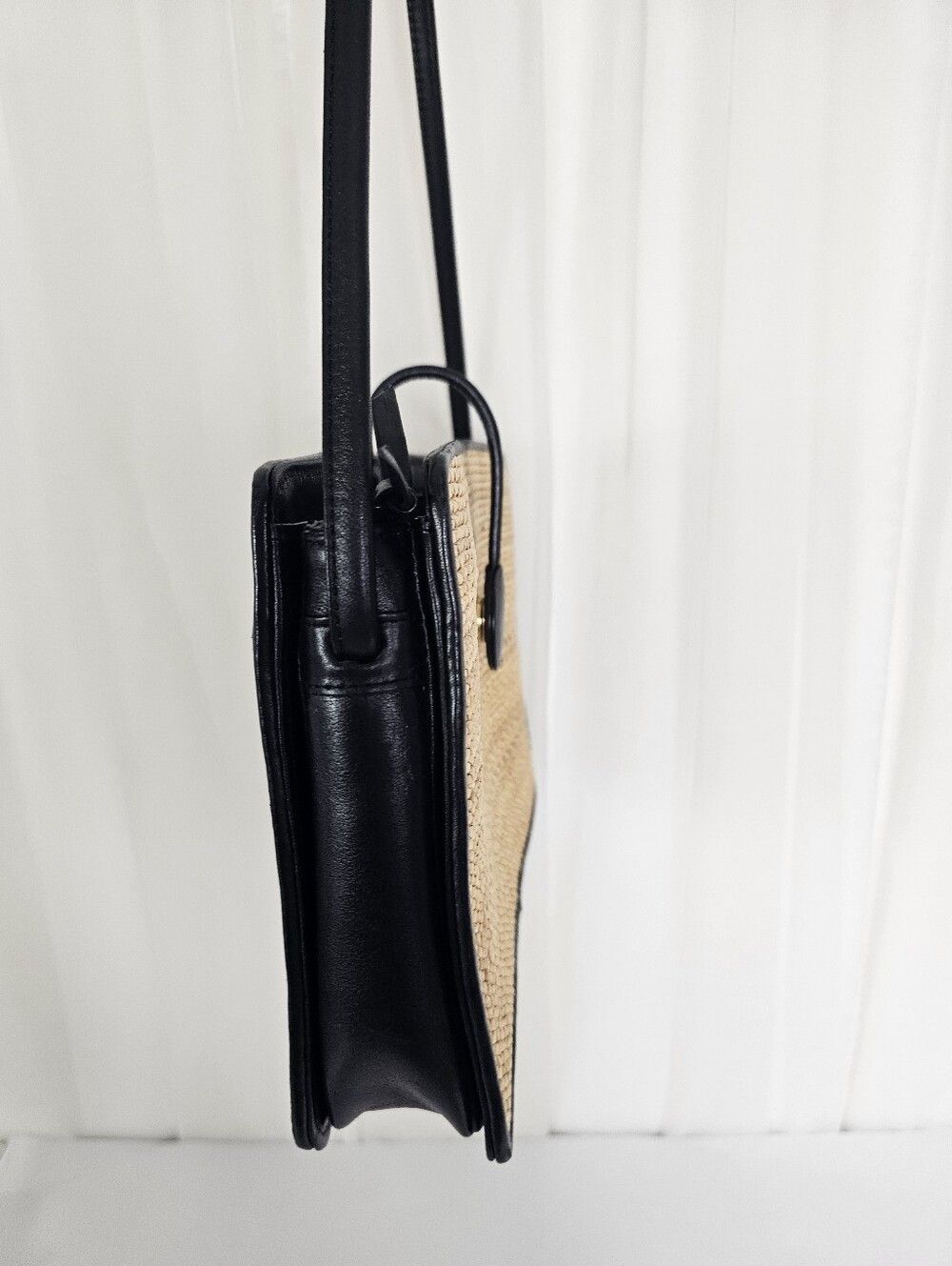 Other Dokkim Tatami Straw & Leather Shoulder Bag Rare Vintage Size ONE SIZE - 4 Thumbnail