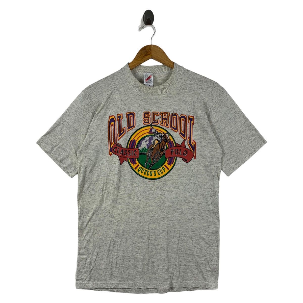 Jerzees × Vintage Vintage CLASSIC POLO old school grey colour tee Size US L / EU 52-54 / 3 - 1 Thumbnail
