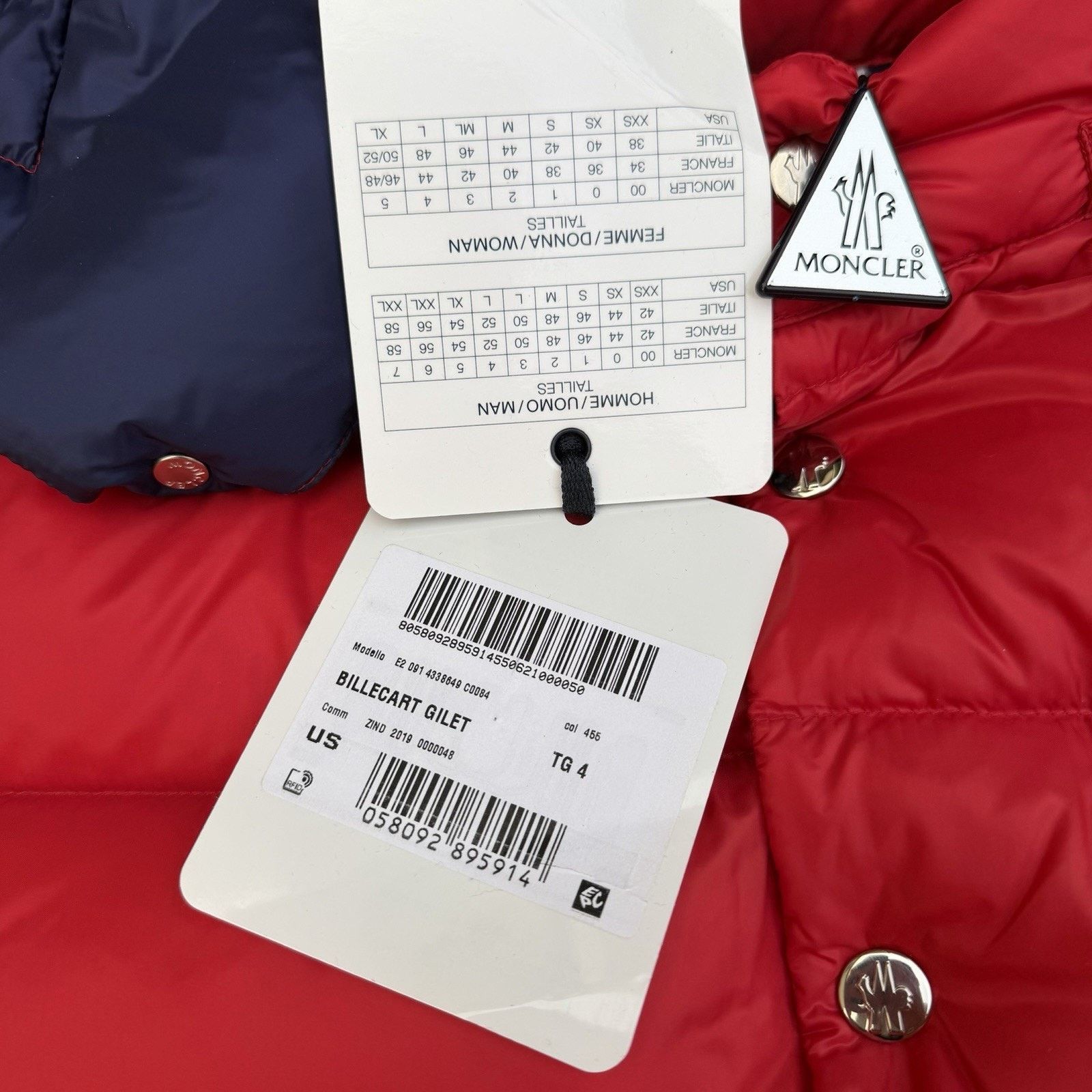 Moncler NWT Moncler Billiecart Gillet Goose Down Puffer Vest Sz 4 Size US XL / EU 56 / 4 - 5 Thumbnail