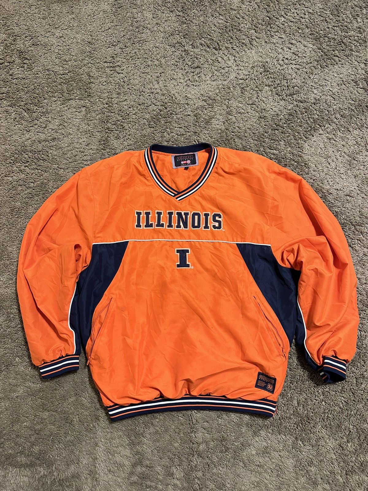 NFL × Vintage Vintage NCAA Illinois Fighting Illini sweater 90s size XL Size US XL / EU 56 / 4 - 1 Thumbnail