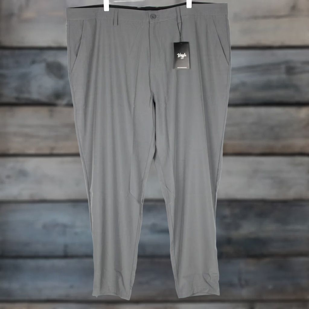 Vintage Waggle Golf Men's Greenside Jogger Pants 42 x 30 Dark Gray Stretch Zip Bottom Size US 42 / EU 58 - 1 Thumbnail