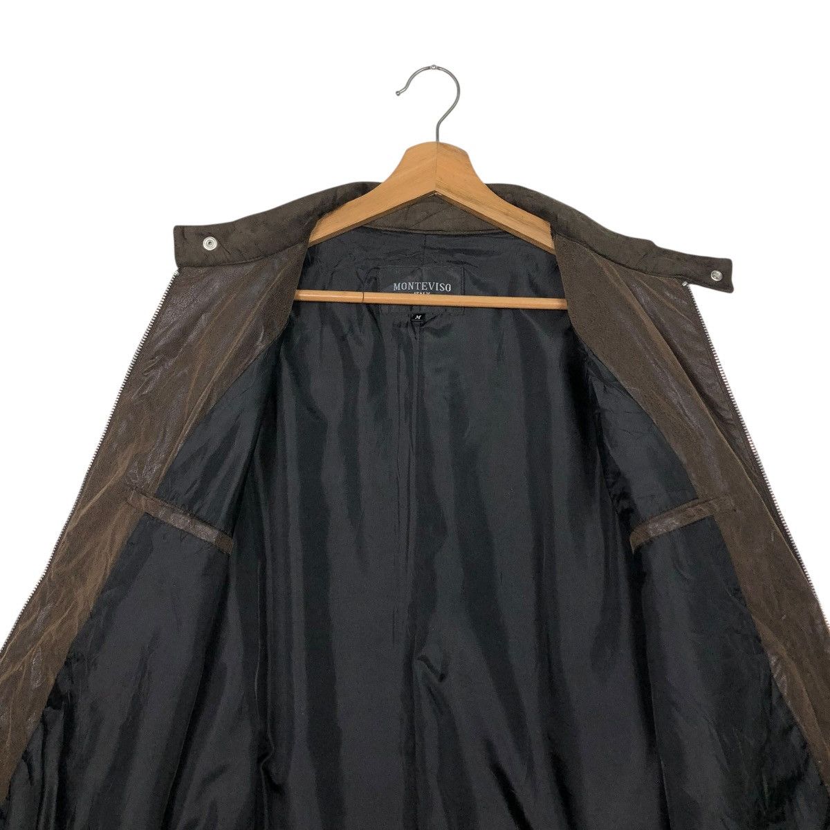 Japanese Brand 🔥VINTAGE LEATHER JACKET MONTEVISO ITALY ISSEY MIYAKE Size US M / EU 48-50 / 2 - 16 Thumbnail