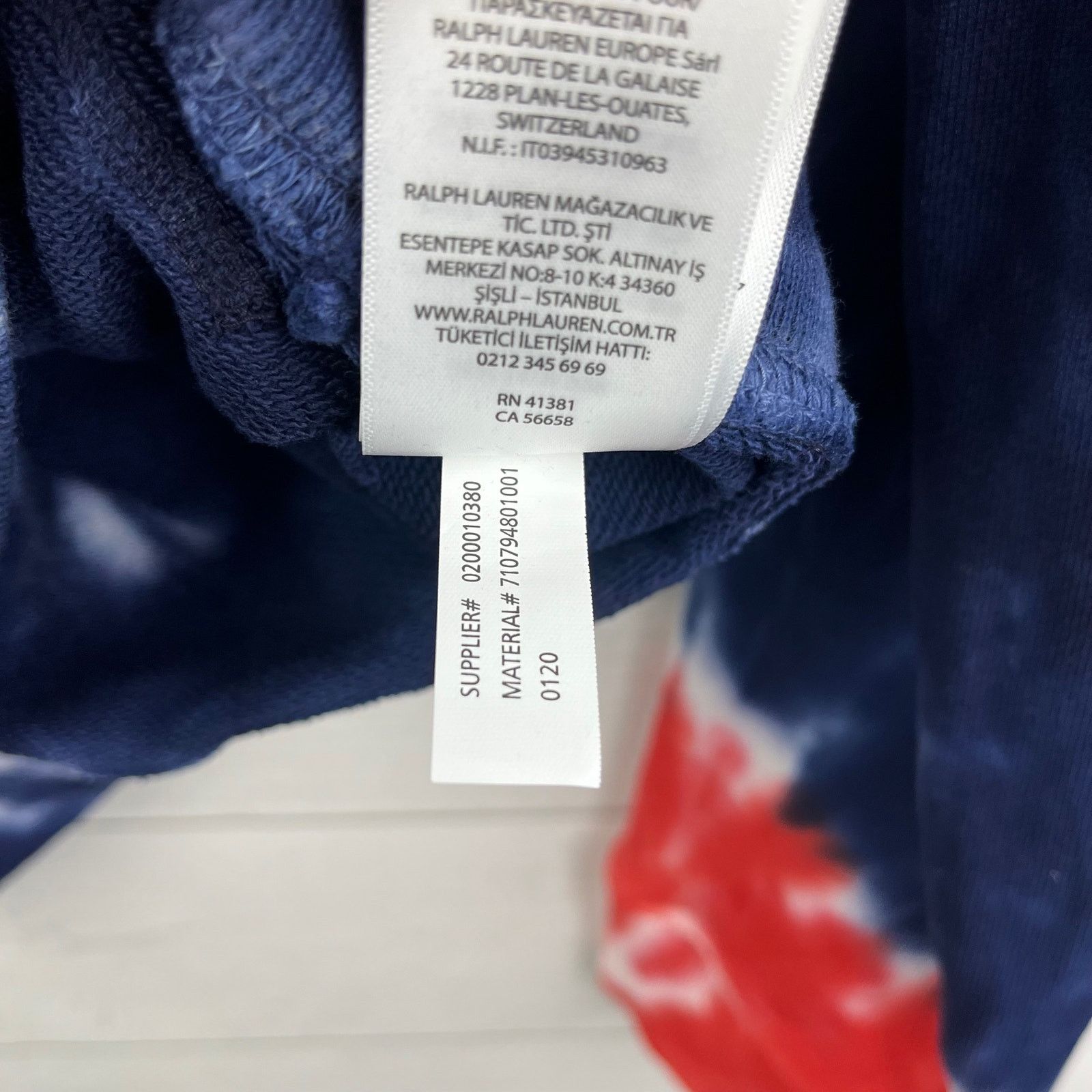 Polo Ralph Lauren Polo Ralph Lauren Tie Dye Hoodie Mens Size XS Red White Blue Size US XS / EU 42 / 0 - 7 Thumbnail