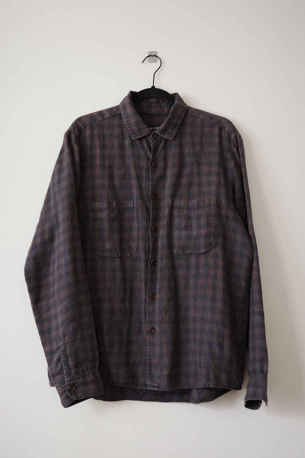 Evan Kinori Evan Kinori Two Pocket Shirt, Irish Linen Check | Grailed