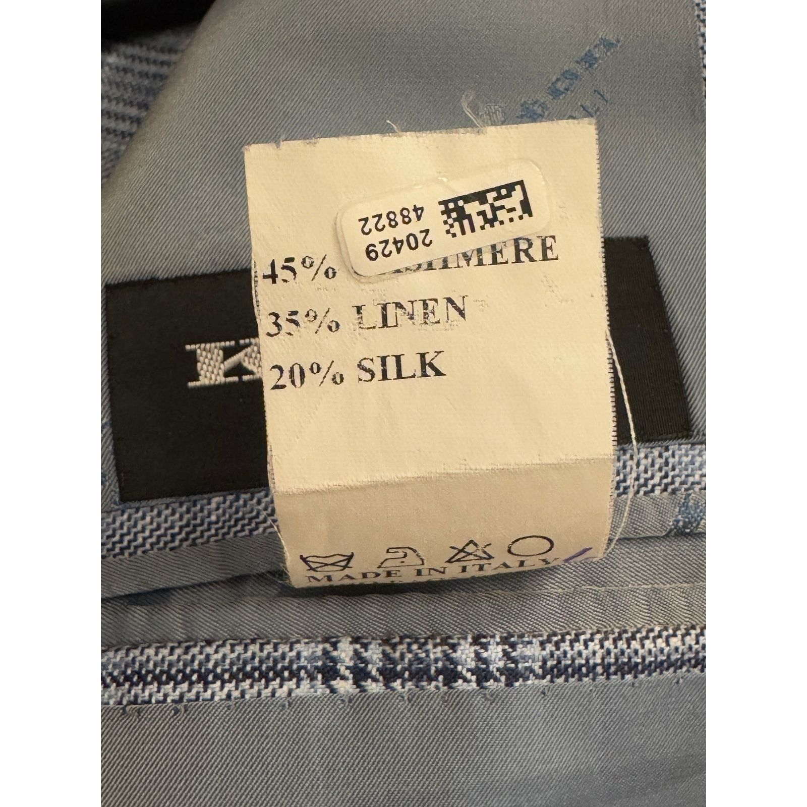 Kiton Kiton Men's Blue Cashmere Blend Blazer Size US M / EU 48-50 / 2 - 5 Thumbnail