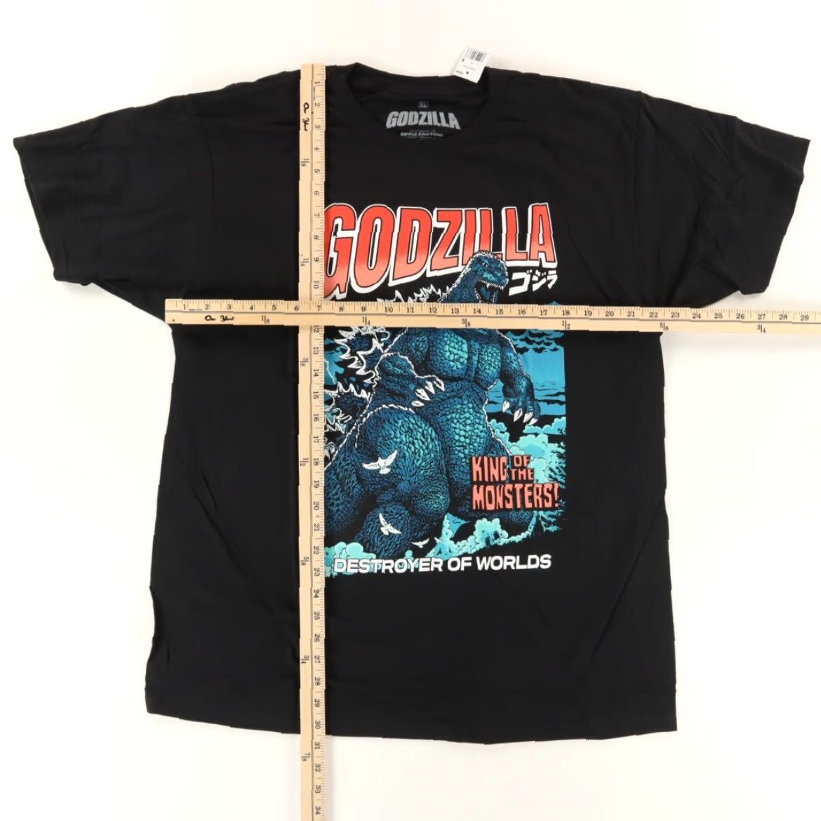 Doublet Godzilla Shirt Black Men's XL Double Sided T-Shirt Size US XL / EU 56 / 4 - 3 Thumbnail