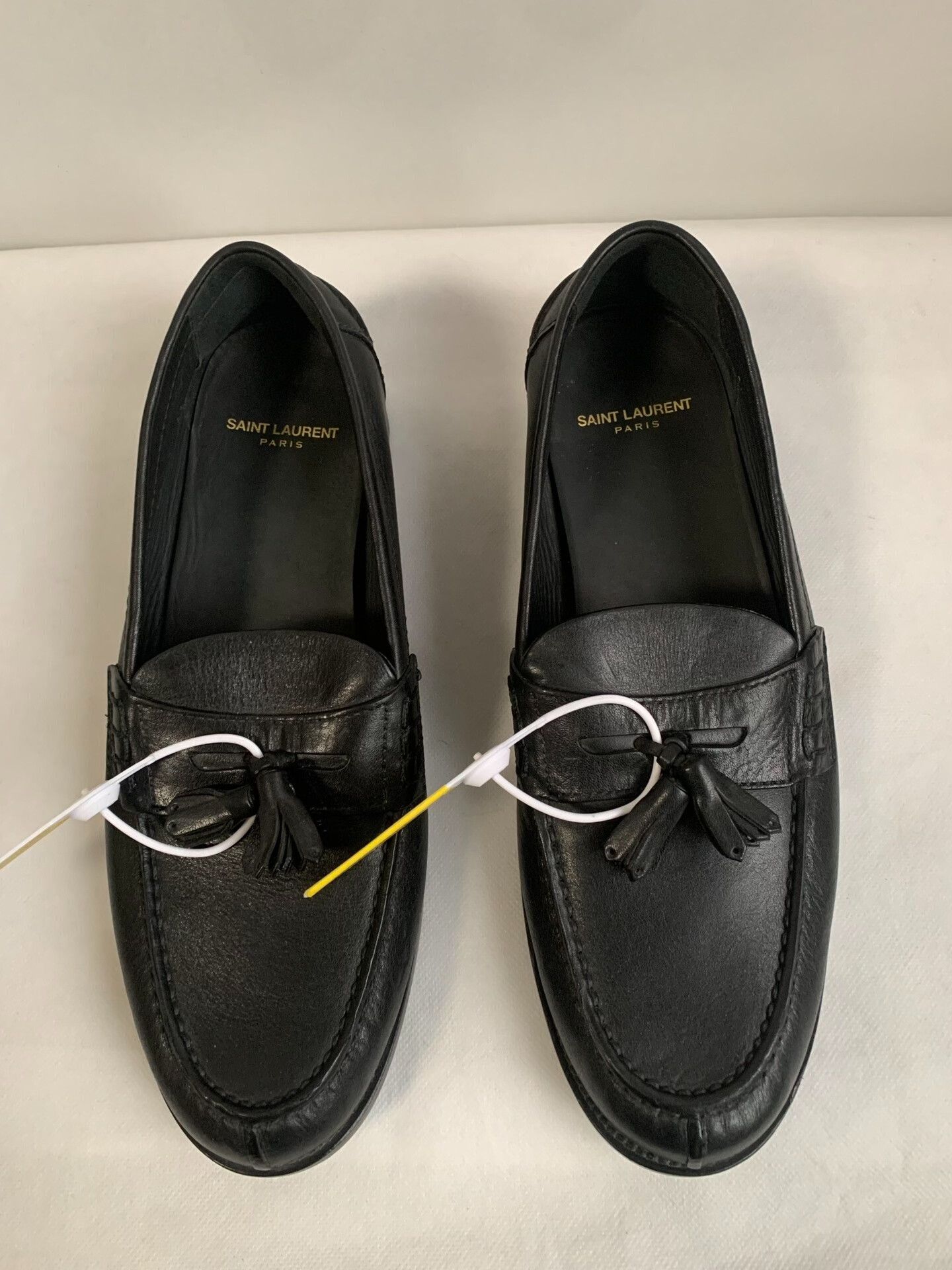 Saint Laurent Paris Saint Laurent Black Tassel Loafers Size US 8 / EU 41 - 1 Thumbnail