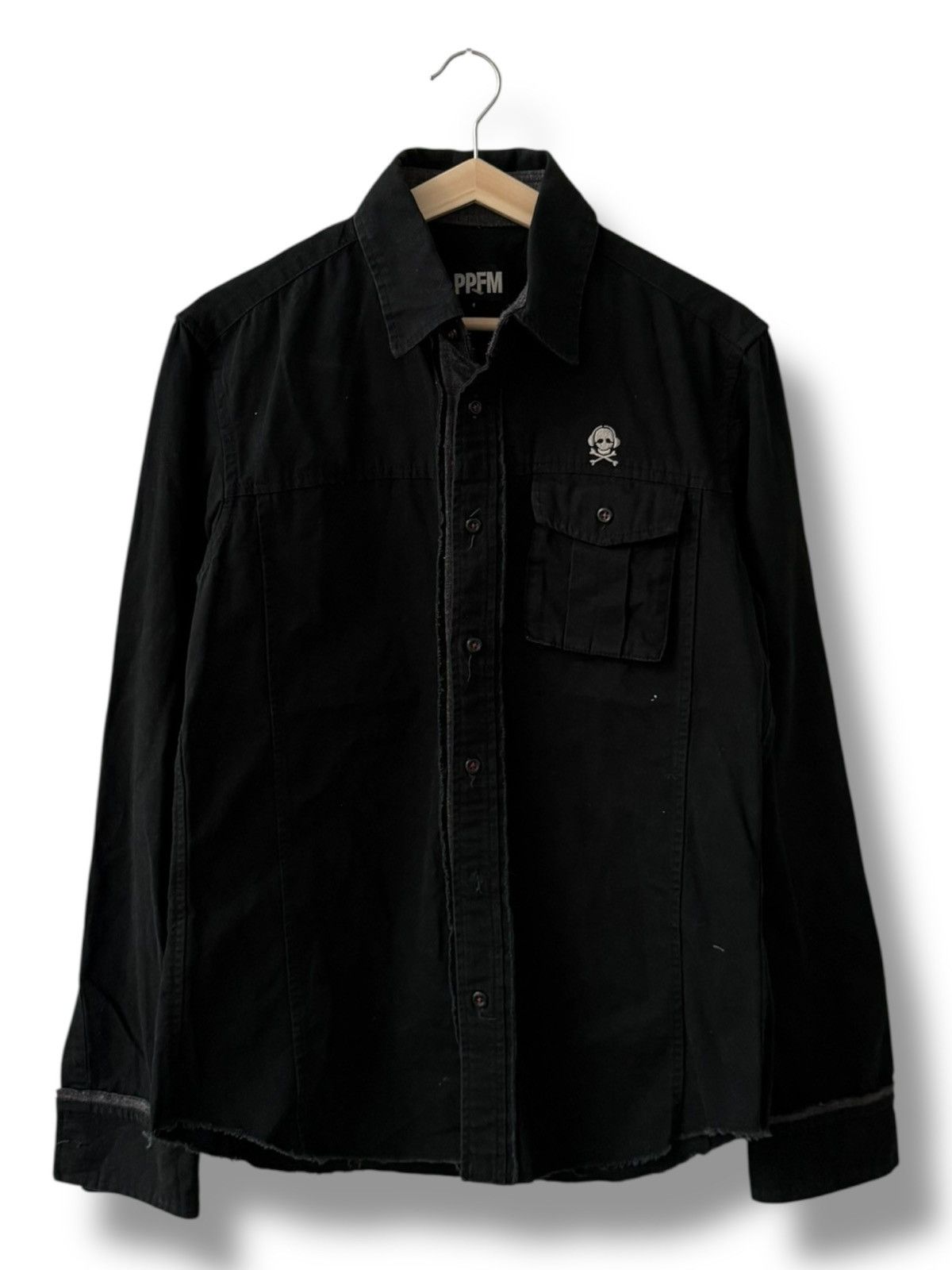 PPFM PPFM SKULL SINGLE POCKET JAPANESE BRAND SHIRT BUTTONS UP Size US L / EU 52-54 / 3 - 1 Thumbnail