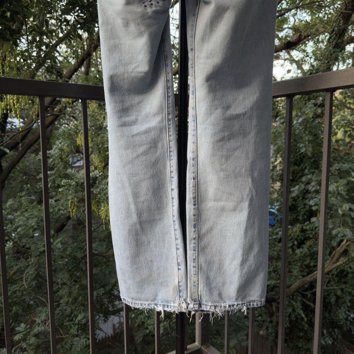 Levi's Levi's 501 Thrashed Faded Repaired Jeans ERD Grunge Chrome Size US 33 - 18 Thumbnail