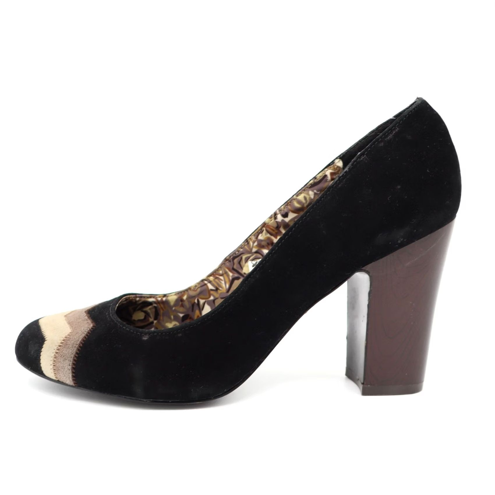 Missoni Missoni xTarget Black Suede Leather Chevron Block High Heel Pumps Sz 9.5 Women Size US 10 / IT 40 - 7 Thumbnail
