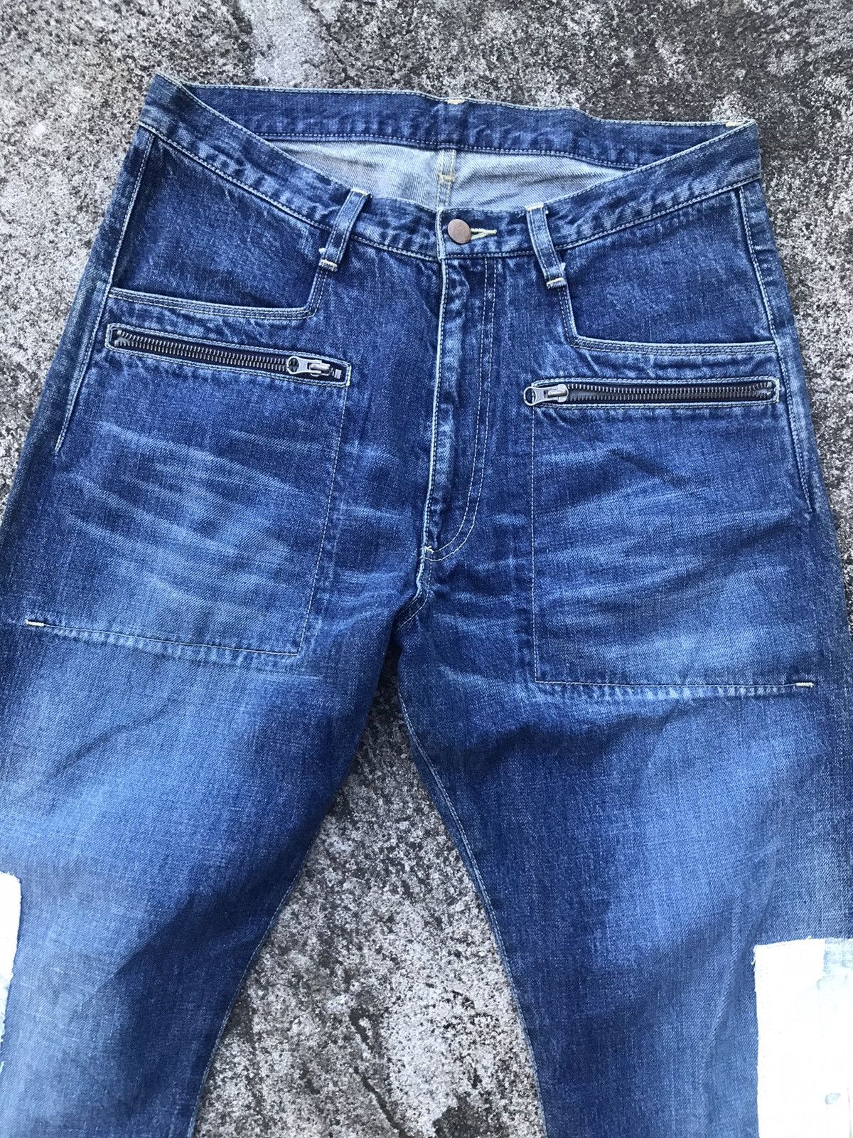Japanese Brand Japanese Brand Indigo Ku Flare Jeans Size US 31 - 6 Thumbnail