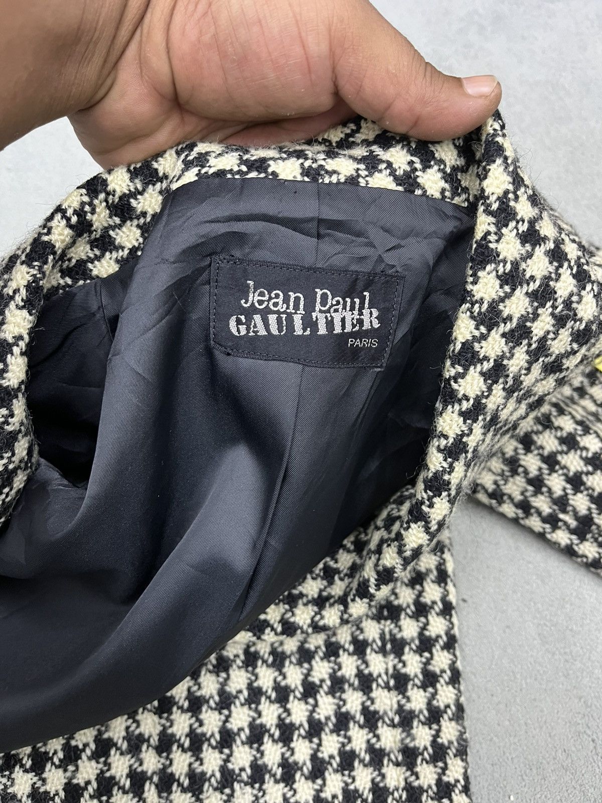 Jean Paul Gaultier ARCHIVE🔥VTG JEAN PAUL GAULTIER WOOL HERRINGBONE JACKET Size US L / EU 52-54 / 3 - 13 Thumbnail