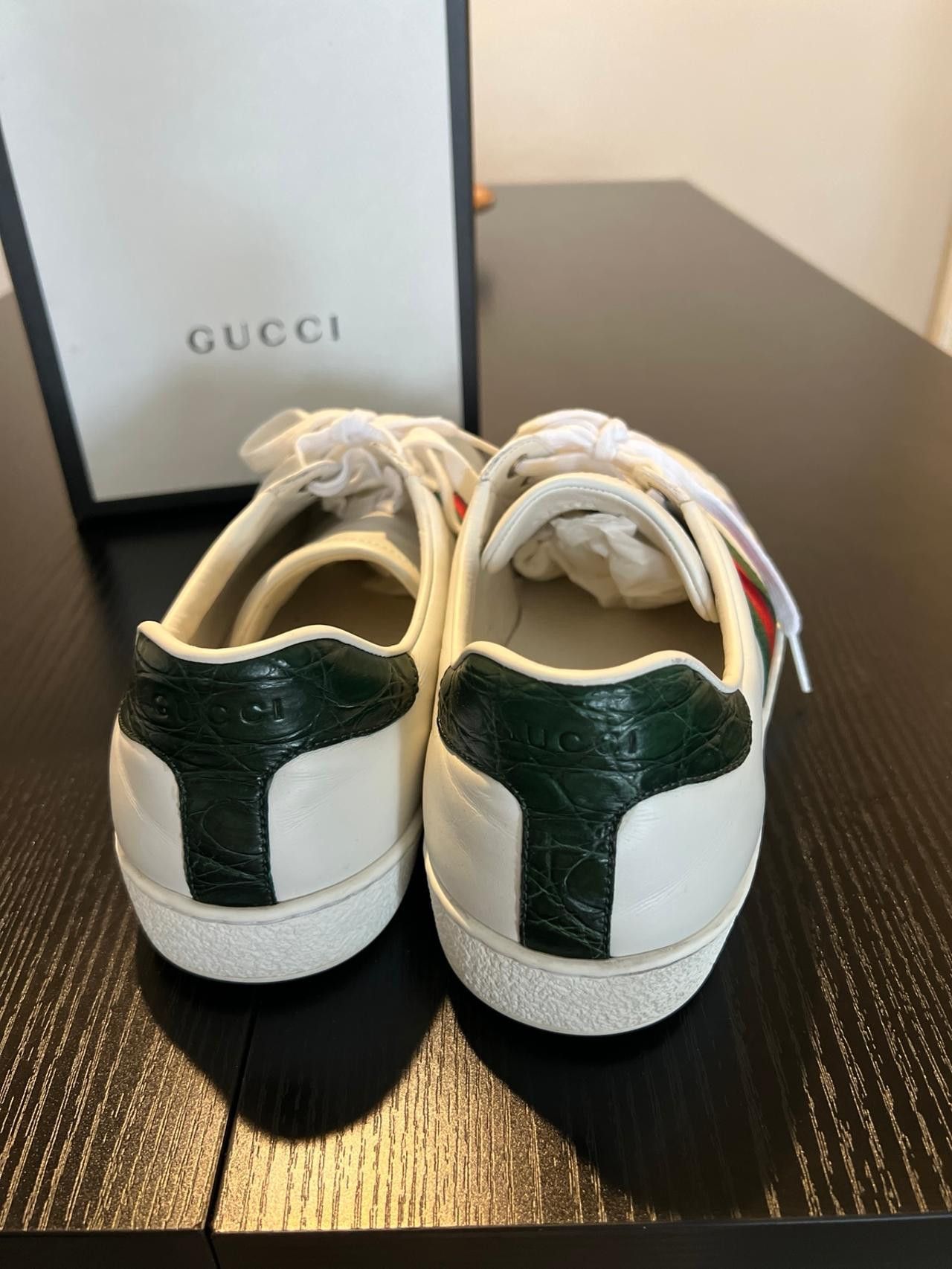 Gucci Gucci Ace Sneakers White Low Tops 10 Leather Size US 10 / EU 43 - 4 Thumbnail