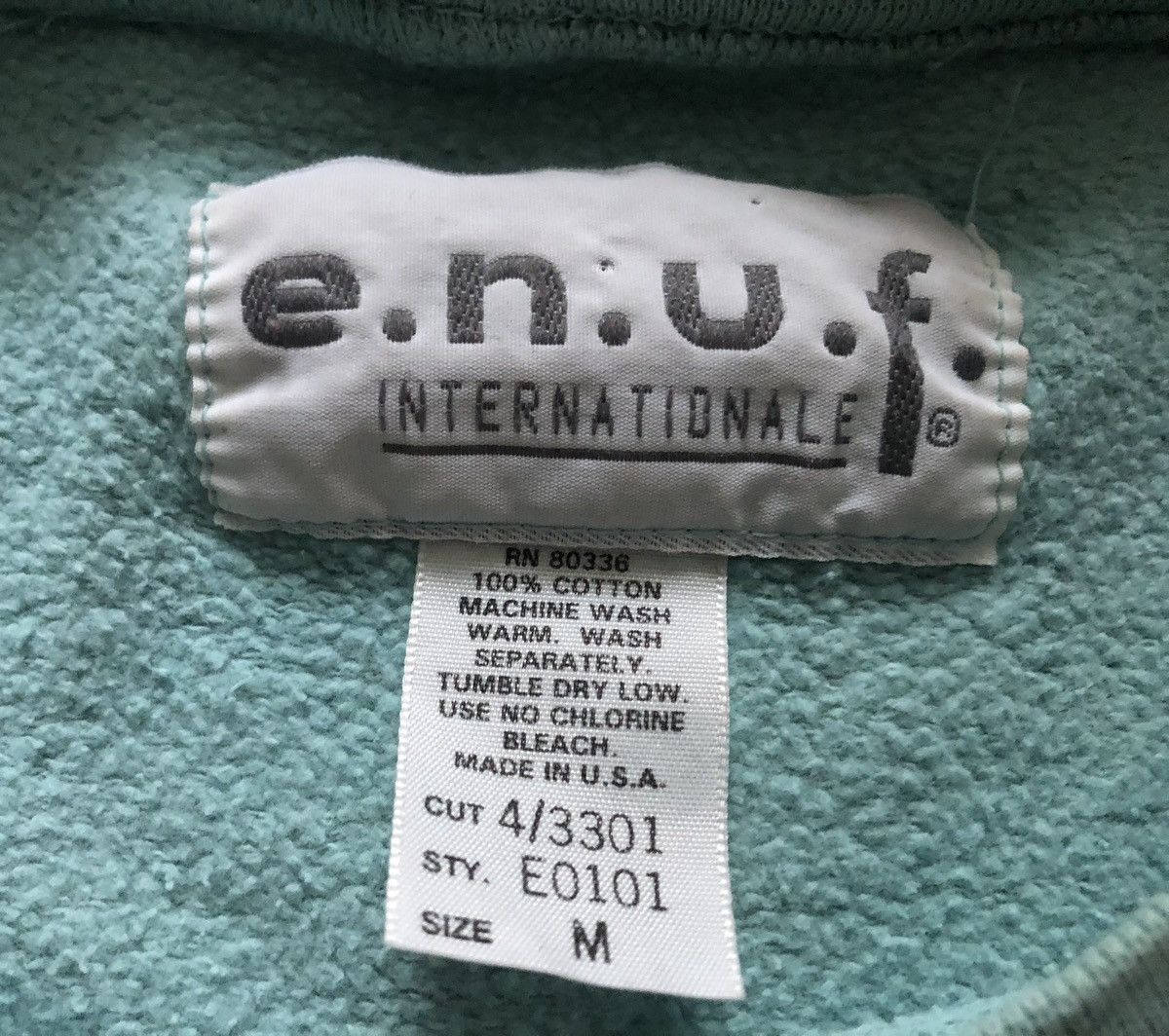Vintage Enuf E.N.U.F. Sweatshirt Size US M / EU 48-50 / 2 - 3 Thumbnail