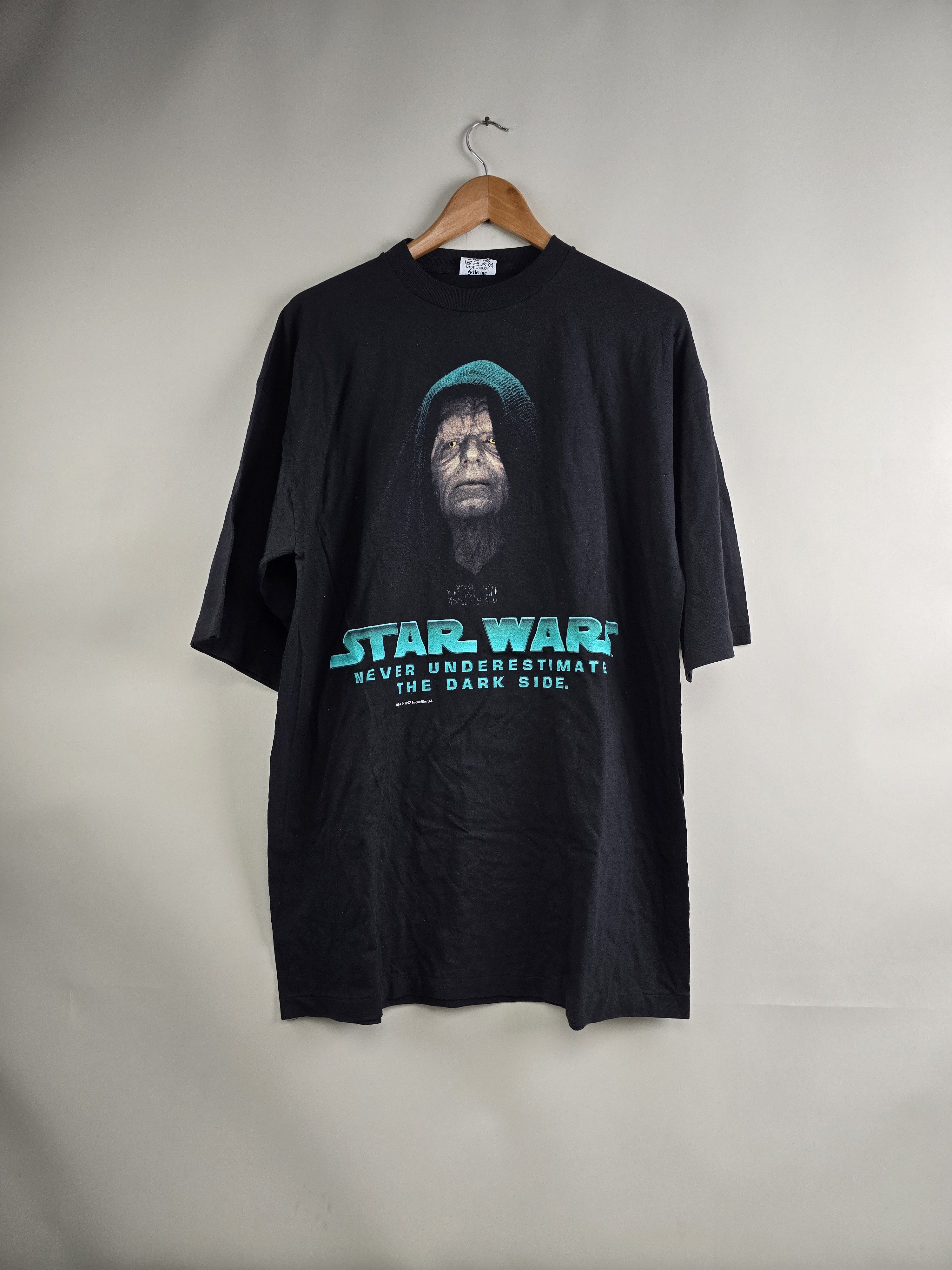 image of Movie x Star Wars 1997 Star Wars Emperor Palpatine XL 24" 31.5" in Black, Men's