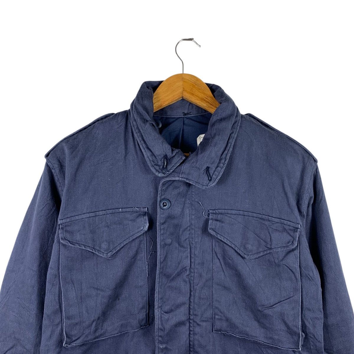Alpha Industries Vintage 90s ALPHA INDUSTRIES INC Multi Pockets Blue Coat Size US M / EU 48-50 / 2 - 3 Thumbnail