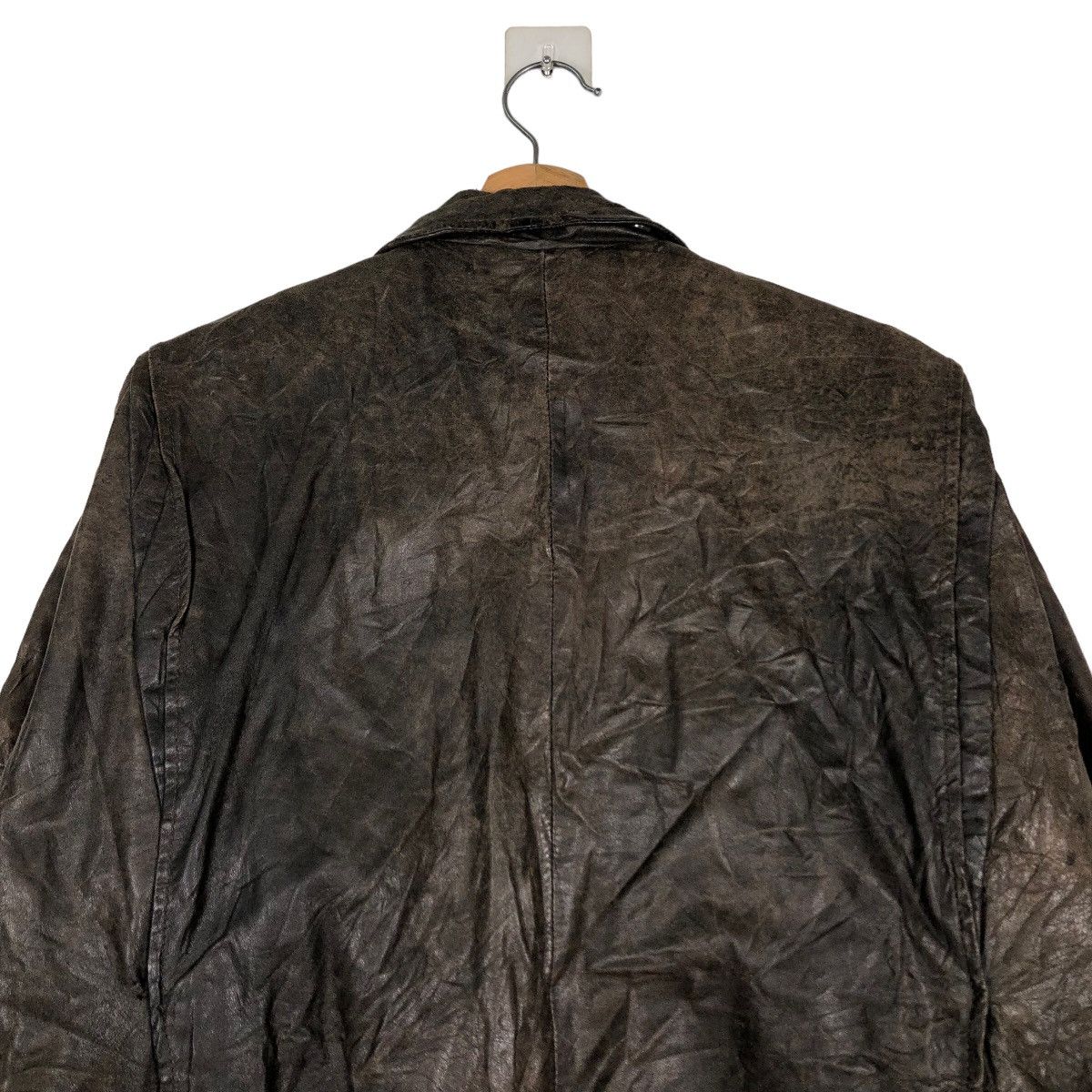 Japanese Brand 🔥Vintage Fly Leather Jacket JC Havard Japan Issey Miyake Size US L / EU 52-54 / 3 - 9 Thumbnail