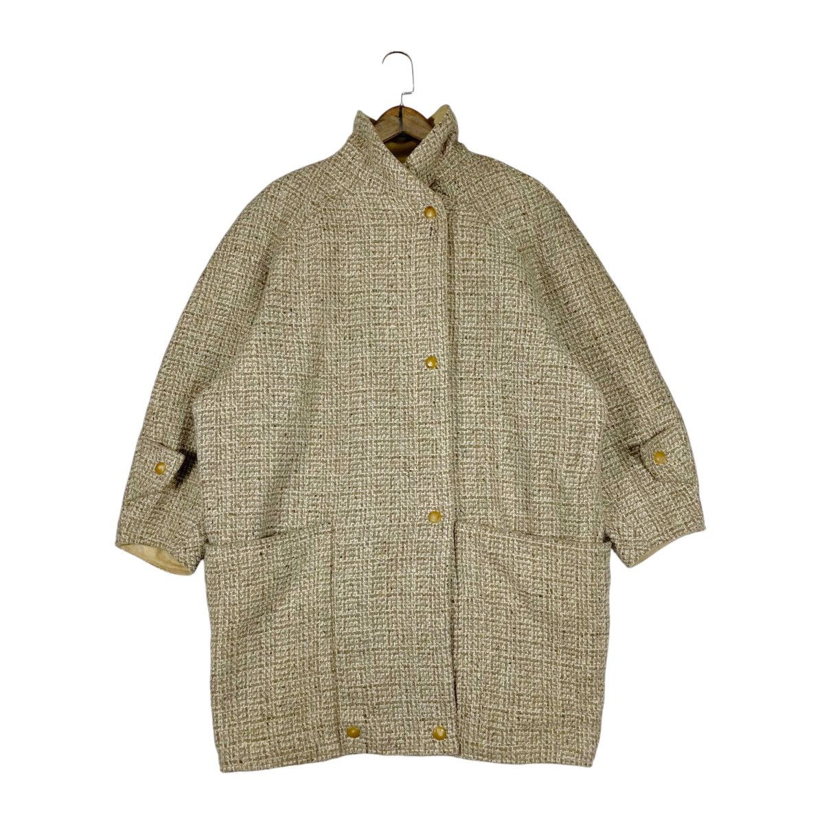 Other Vtg 1980s Archival Anne Marie Beretta Paris Wool Coat Tweed Size XS / US 0-2 / IT 36-38 - 2 Thumbnail