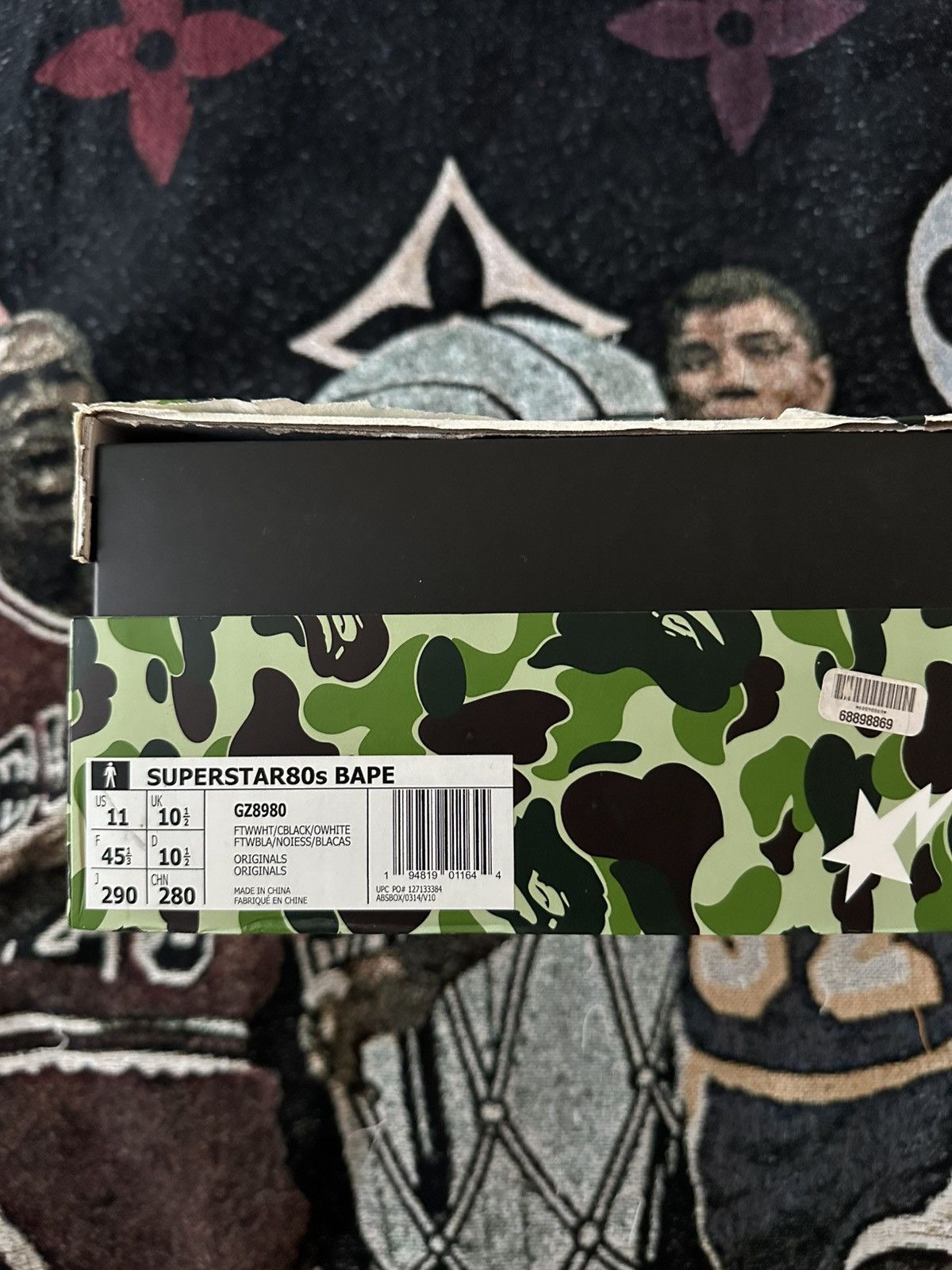 Adidas × Bape Bape x Adidas Superstar 80s Size US 11 / EU 44 - 9 Thumbnail