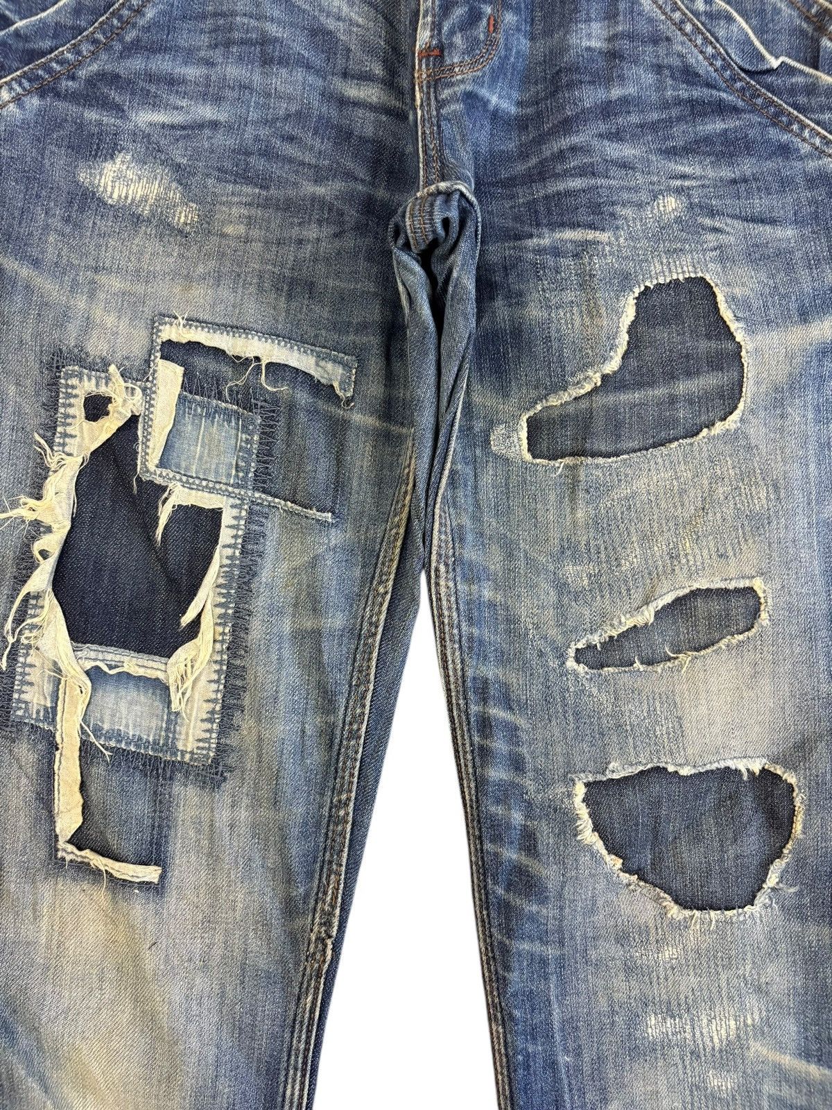 If Six Was Nine Vintage Nicole Club For Men Patch Distressed Flare Jeans Size US 32 / EU 48 - 3 Thumbnail