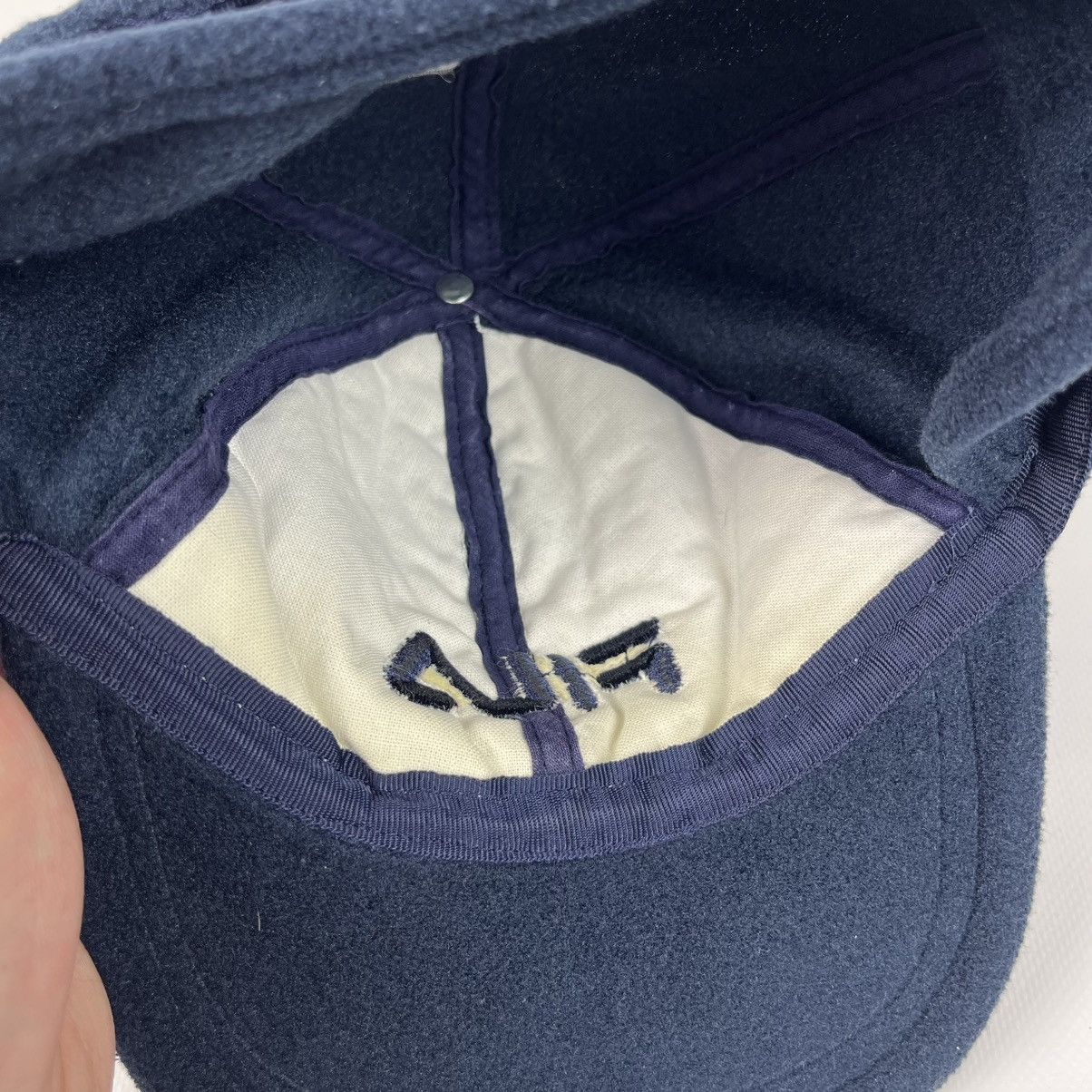 Fila Vintage Fila Fleece Hat Cap Blue Top Size M Made in Italy 🇮🇹 Size ONE SIZE - 13 Thumbnail
