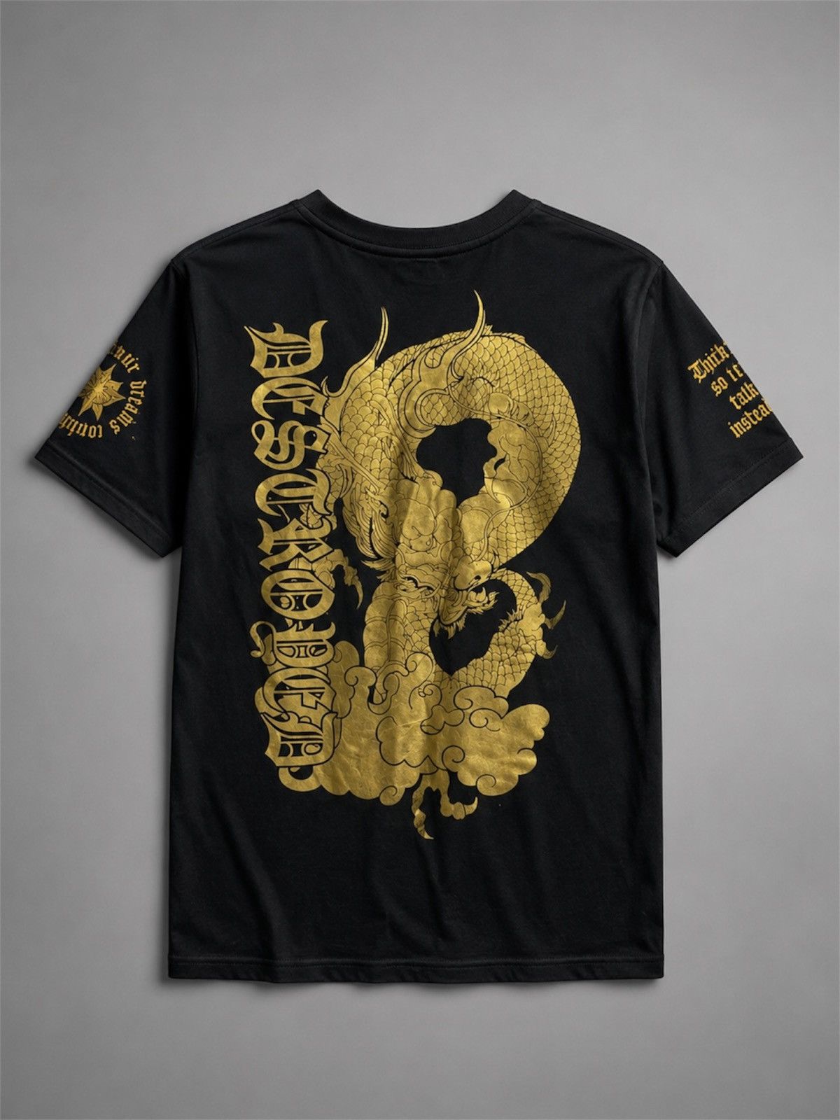 Karakuri Tamashii STRANGE HEAVEN Japanese Archieve Gothic Gold Poem Destroded Size US L / EU 52-54 / 3 - 1 Thumbnail