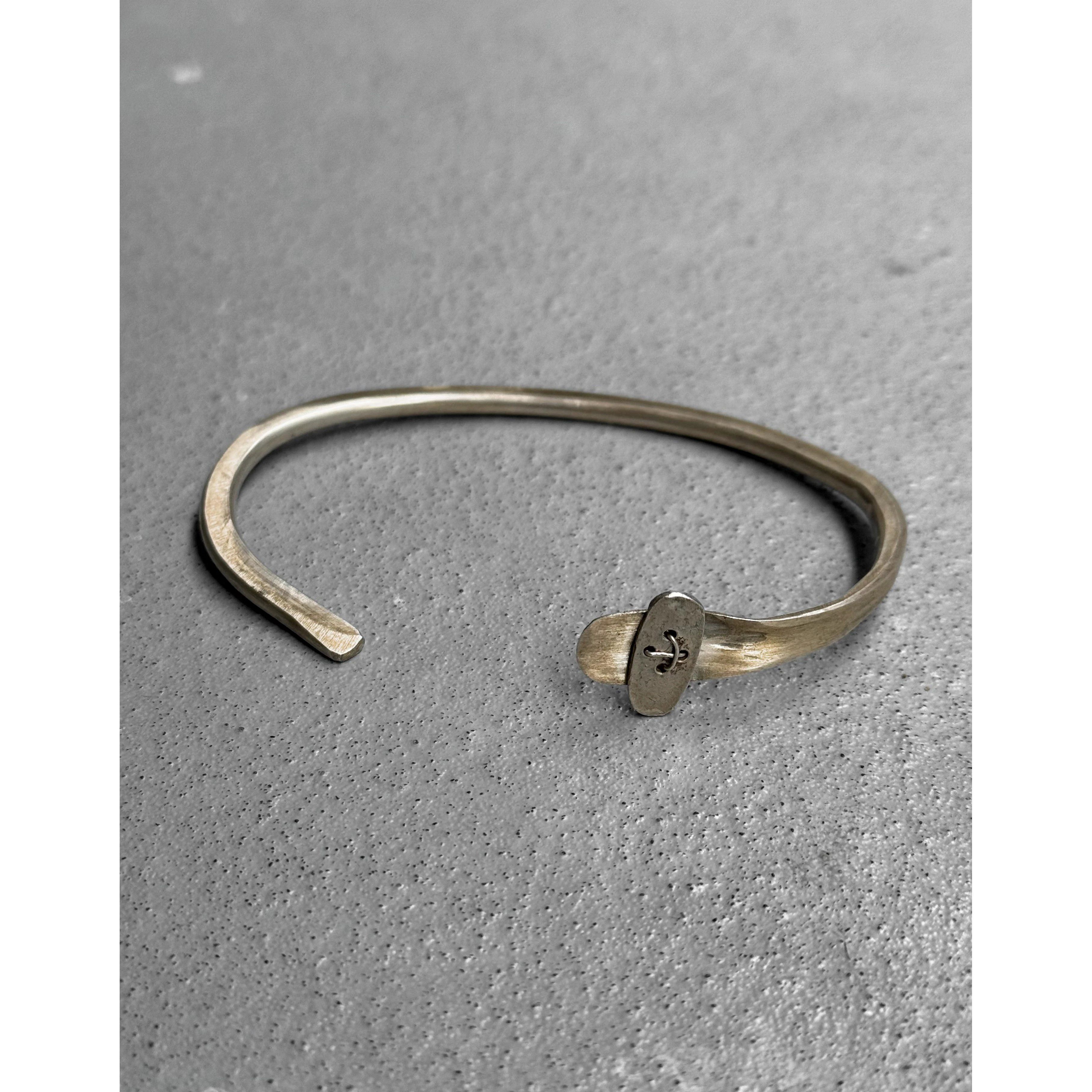 Ma+ M.A+ LEATHER CROSS STITCHED BRACELET | Grailed